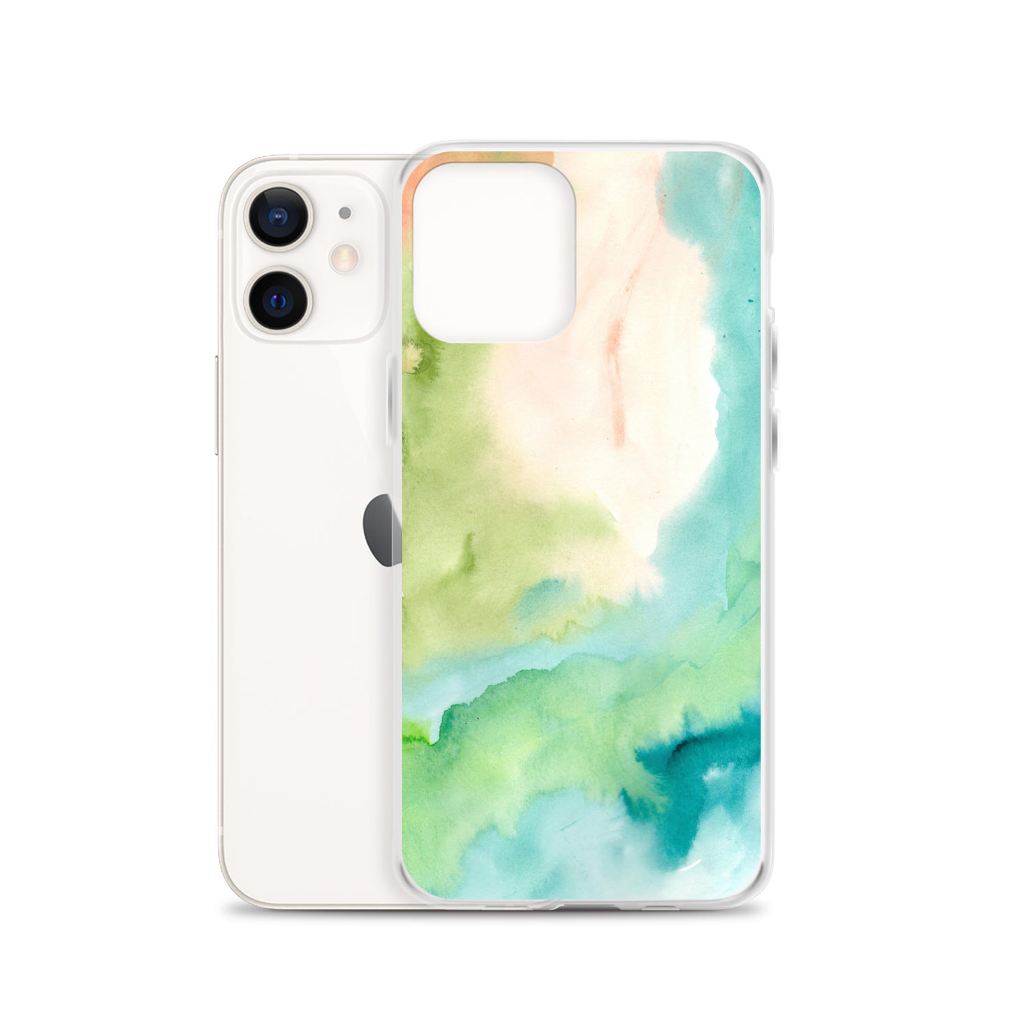 Soft Green Clear Case for iPhone® - Aquamarine Design - Artistic Gifts for Women - Art by Artist Tania Herrera from Aquamarine Design Studio