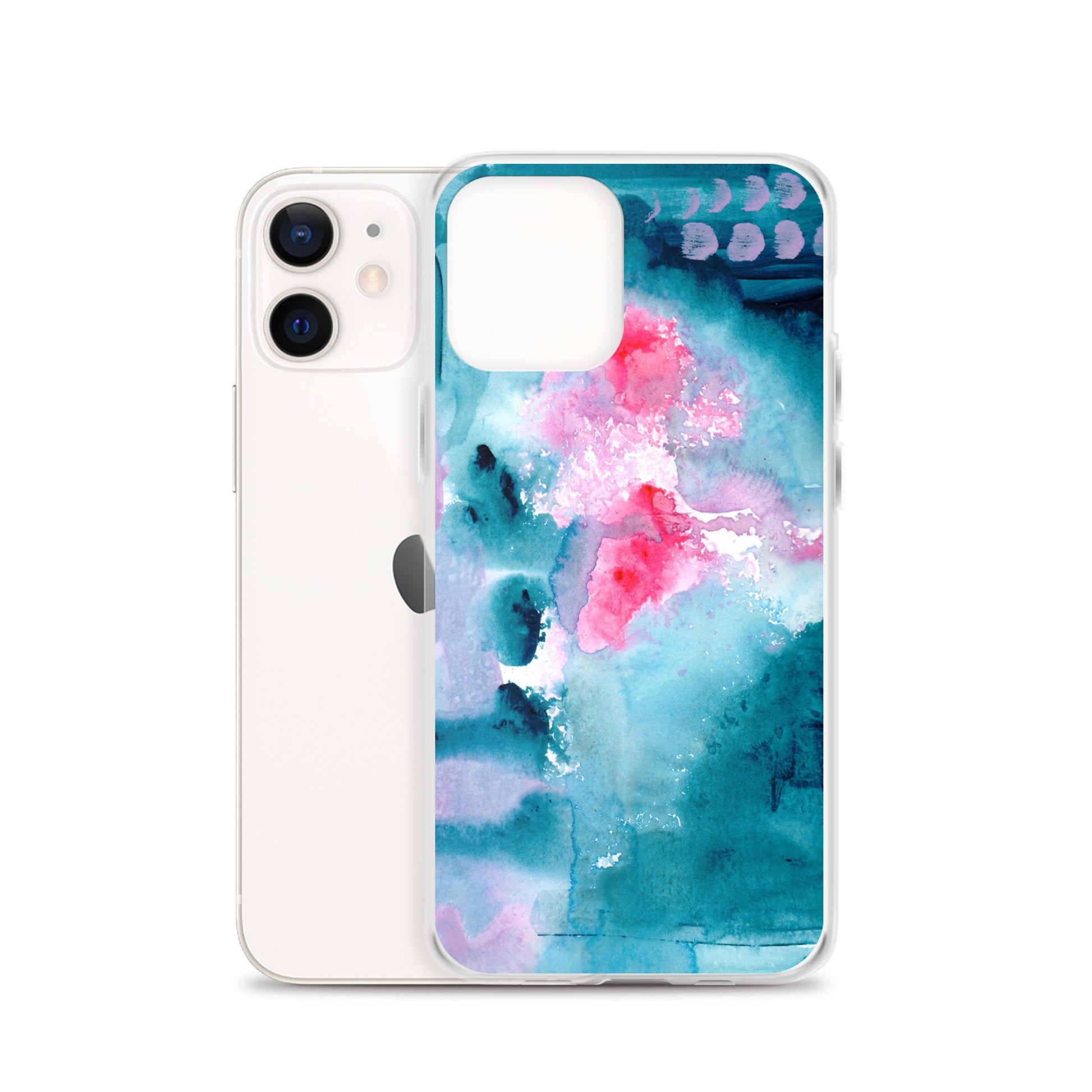 Magical Blue I Clear Case for iPhone® - Aquamarine Design - Artistic Gifts for Women - Art by Artist Tania Herrera from Aquamarine Design Studio