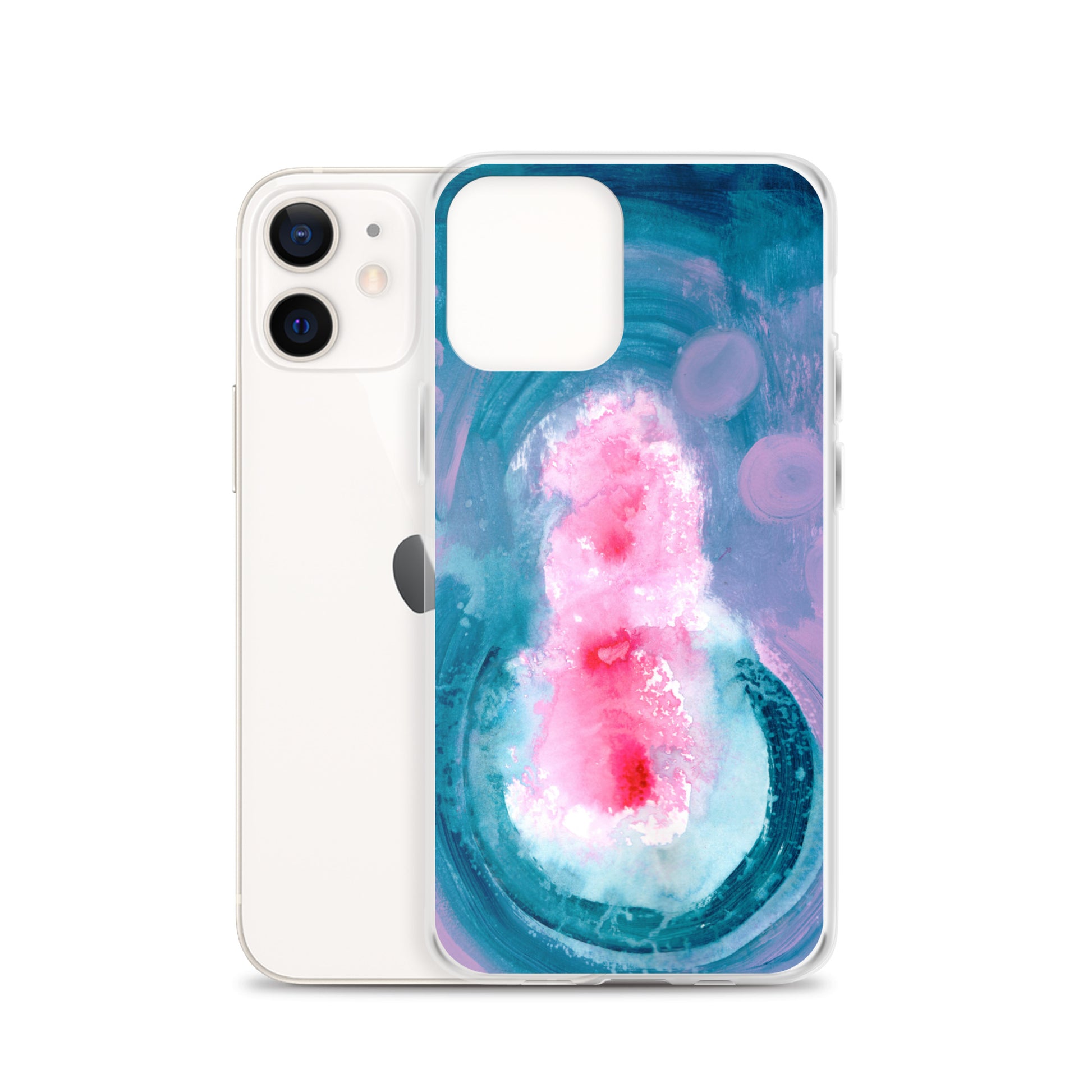 Magical Blue II Clear Case for iPhone® - Aquamarine Design - Artistic Gifts for Women - Art by Artist Tania Herrera from Aquamarine Design Studio