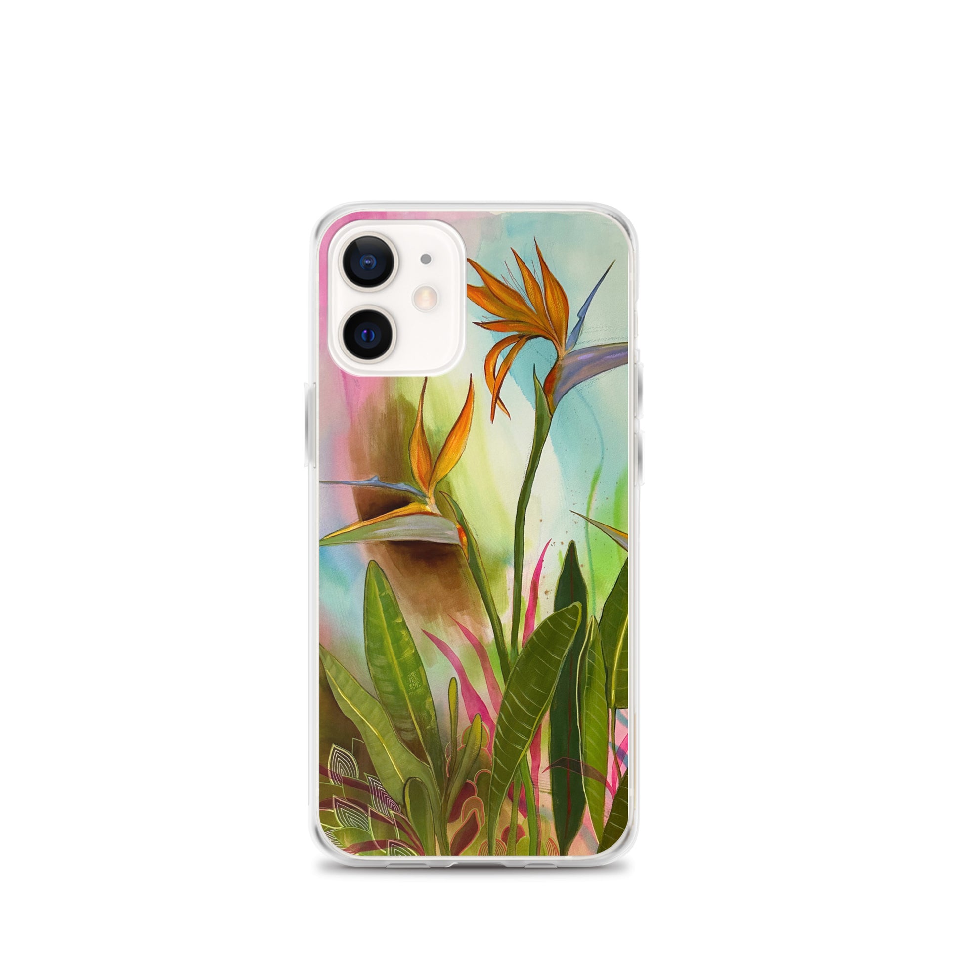 Birds in Paradise Clear Case for iPhone® - Aquamarine Design - Artistic Gifts for Women - Art by Artist Tania Herrera from Aquamarine Design Studio