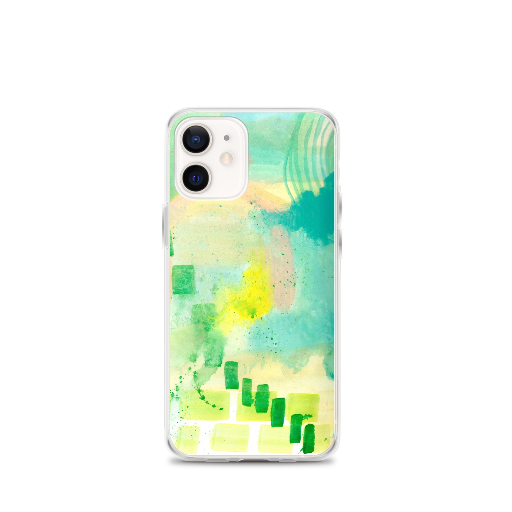 Abstract Aqua Clear Case for iPhone® - Aquamarine Design - Artistic Gifts for Women - Art by Artist Tania Herrera from Aquamarine Design Studio