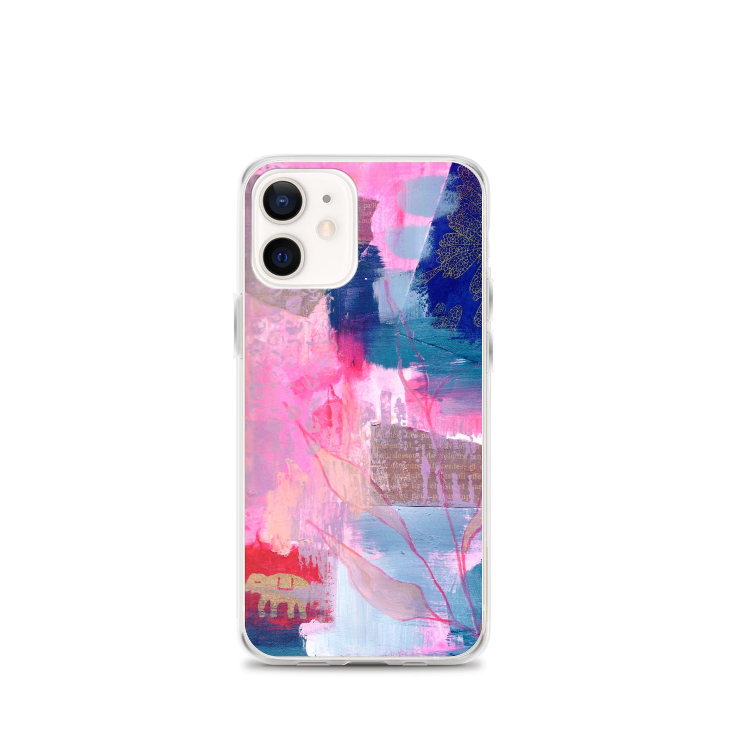 Collage Design Clear Case for iPhone® - Aquamarine Design - Artistic Gifts for Women - Art by Artist Tania Herrera from Aquamarine Design Studio