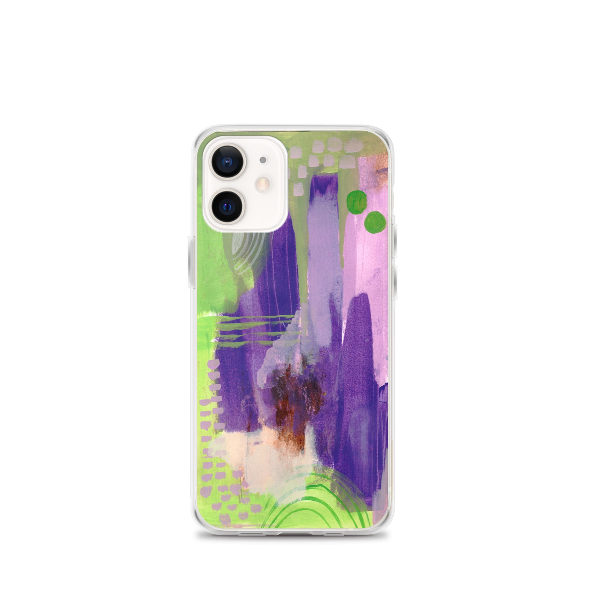 Purple Abstract II Clear Case for iPhone® - Aquamarine Design - Artistic Gifts for Women - Art by Artist Tania Herrera from Aquamarine Design Studio