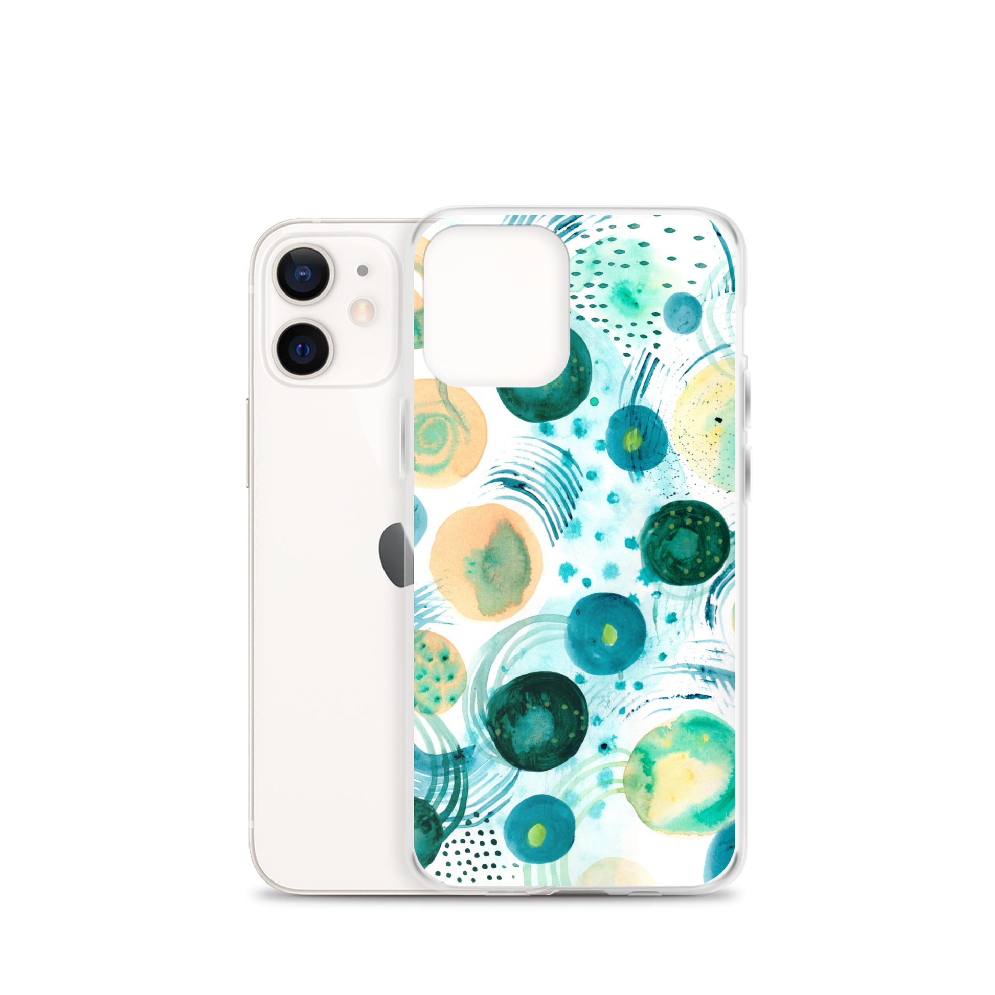 Geometrical Design Clear Case for iPhone® - Aquamarine Design - Artistic Gifts for Women - Art by Artist Tania Herrera from Aquamarine Design Studio