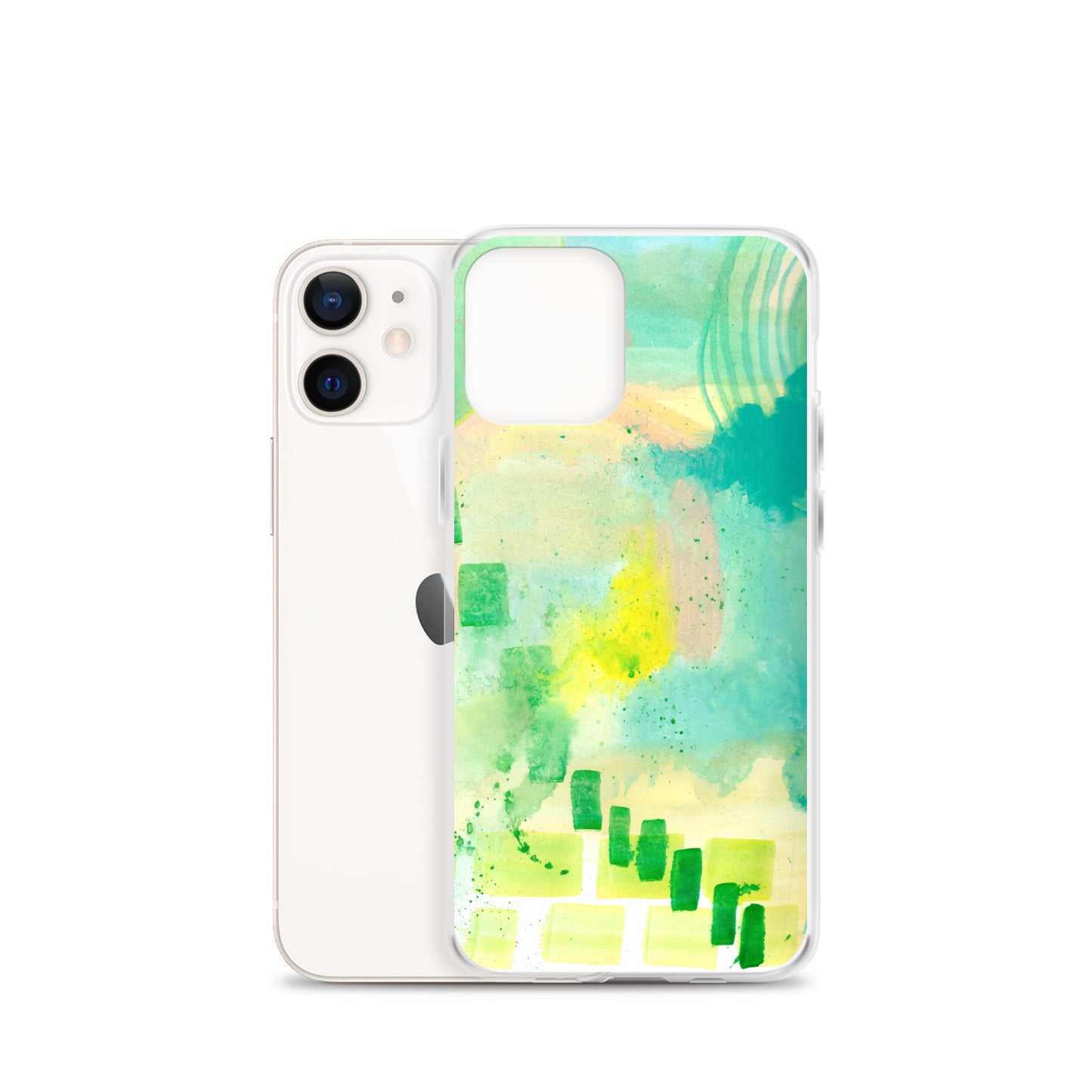 Abstract Aqua Clear Case for iPhone® - Aquamarine Design - Artistic Gifts for Women - Art by Artist Tania Herrera from Aquamarine Design Studio