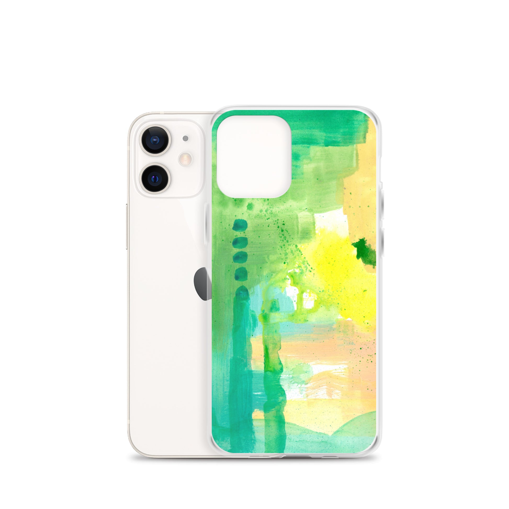 Aqua Abstract Design II Clear Case for iPhone® - Aquamarine Design - Artistic Gifts for Women - Art by Artist Tania Herrera from Aquamarine Design Studio