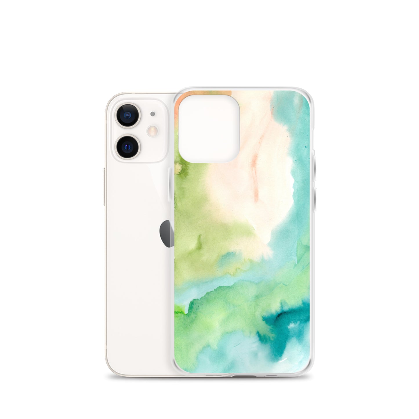 Soft Green Clear Case for iPhone® - Aquamarine Design - Artistic Gifts for Women - Art by Artist Tania Herrera from Aquamarine Design Studio
