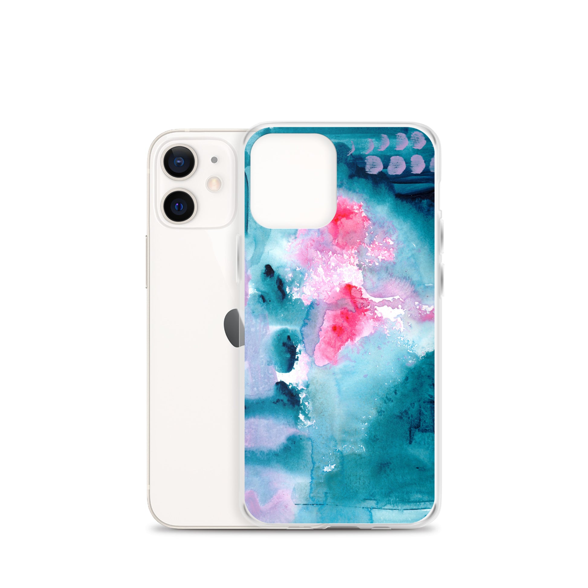 Magical Blue I Clear Case for iPhone® - Aquamarine Design - Artistic Gifts for Women - Art by Artist Tania Herrera from Aquamarine Design Studio