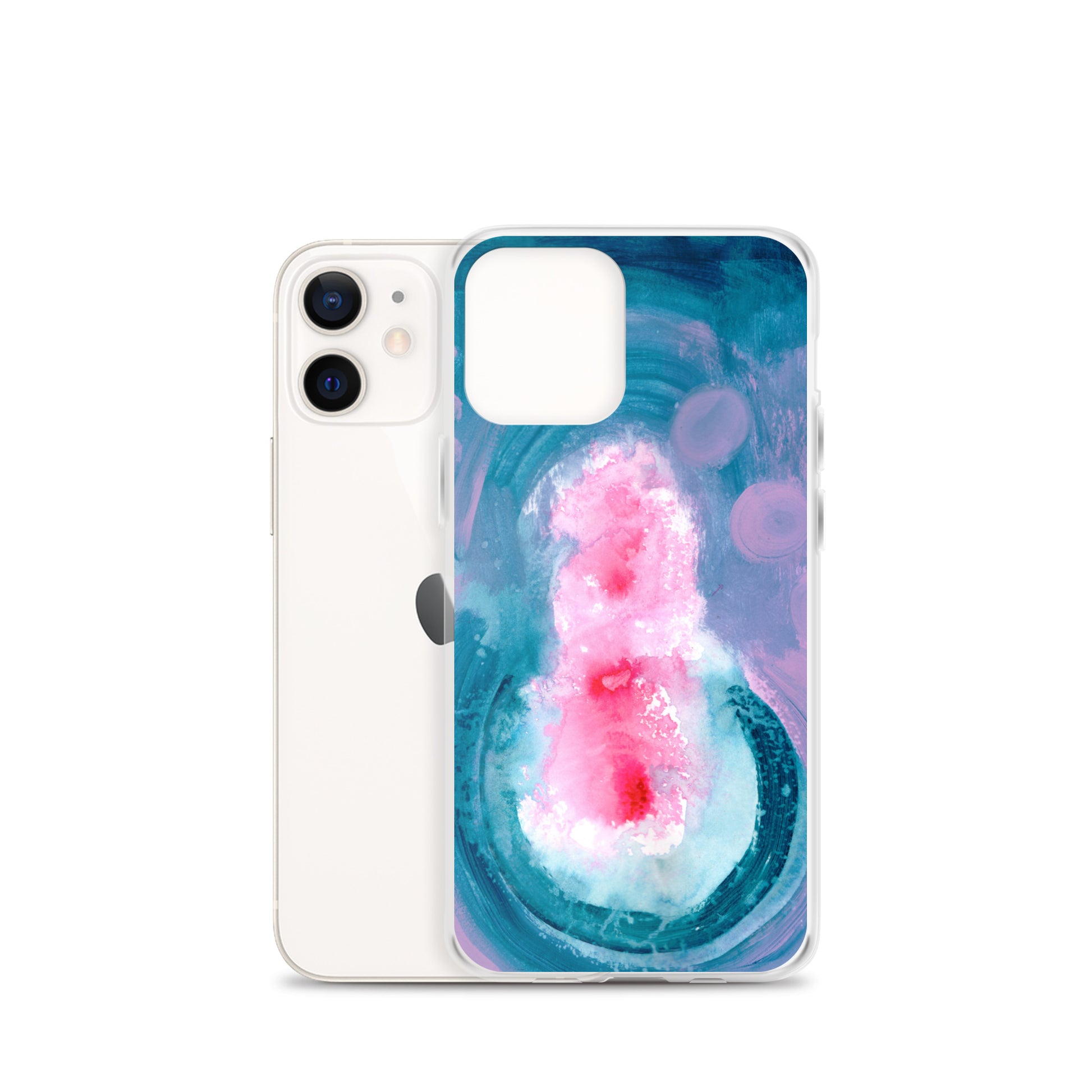 Magical Blue II Clear Case for iPhone® - Aquamarine Design - Artistic Gifts for Women - Art by Artist Tania Herrera from Aquamarine Design Studio