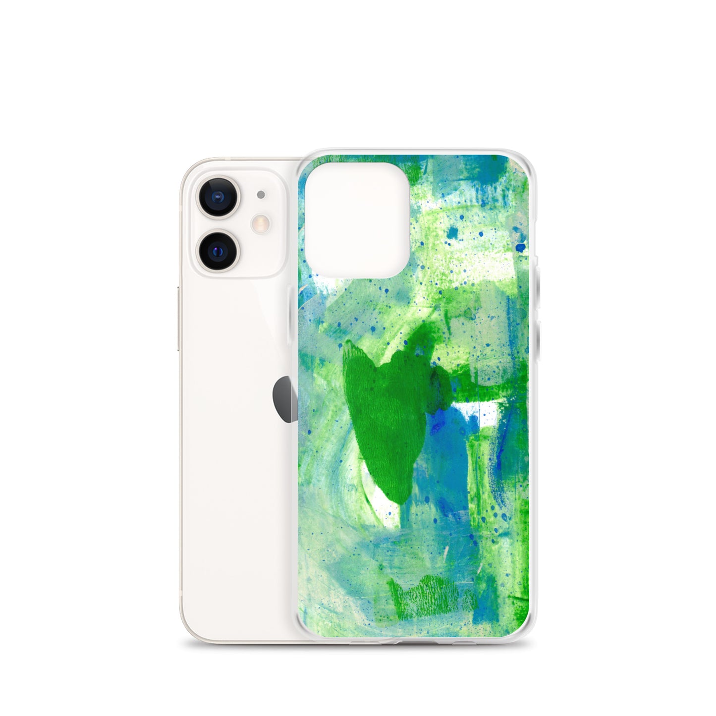 Green Mist Clear Case for iPhone® - Aquamarine Design - Artistic Gifts for Women - Art by Artist Tania Herrera from Aquamarine Design Studio