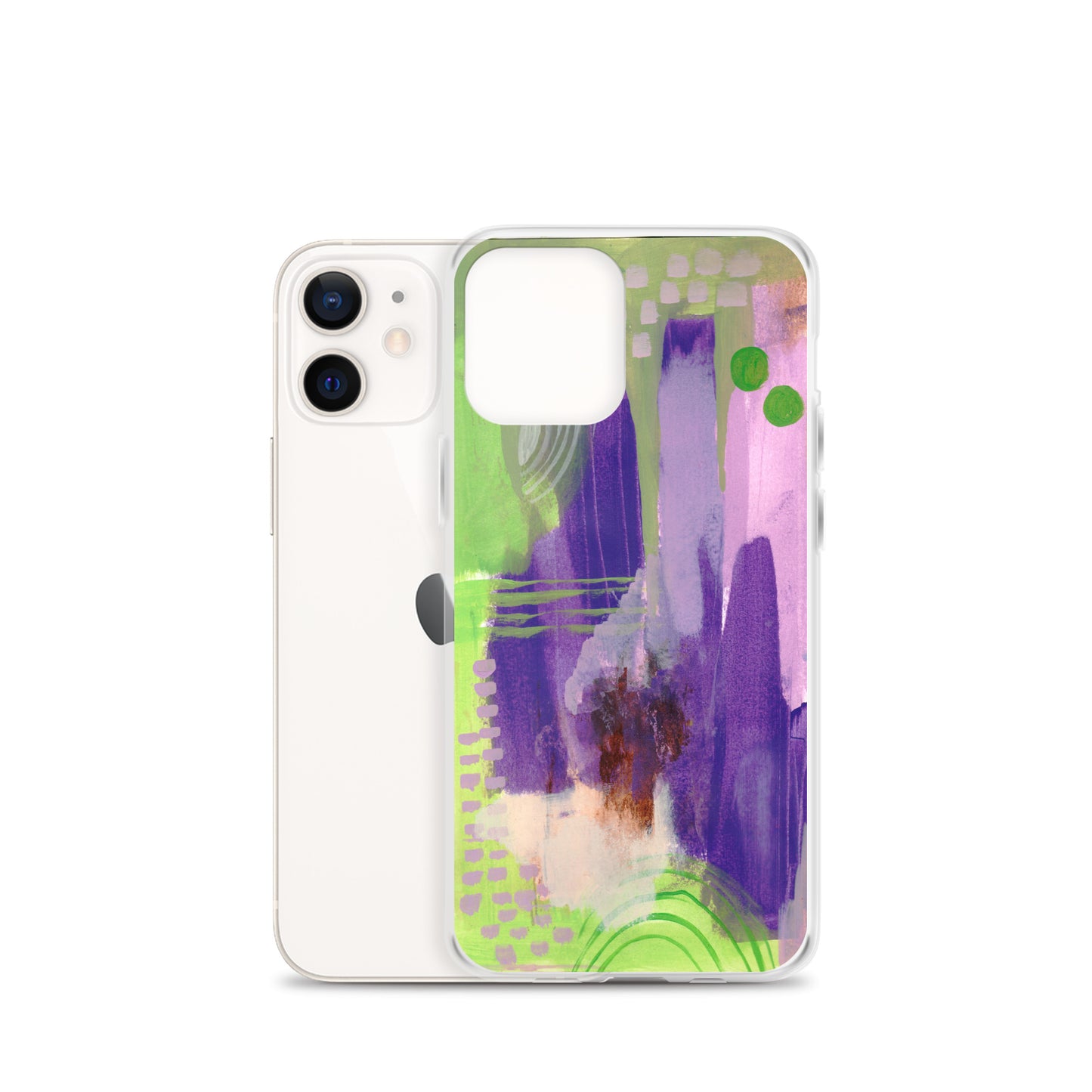 Purple Abstract II Clear Case for iPhone® - Aquamarine Design - Artistic Gifts for Women - Art by Artist Tania Herrera from Aquamarine Design Studio