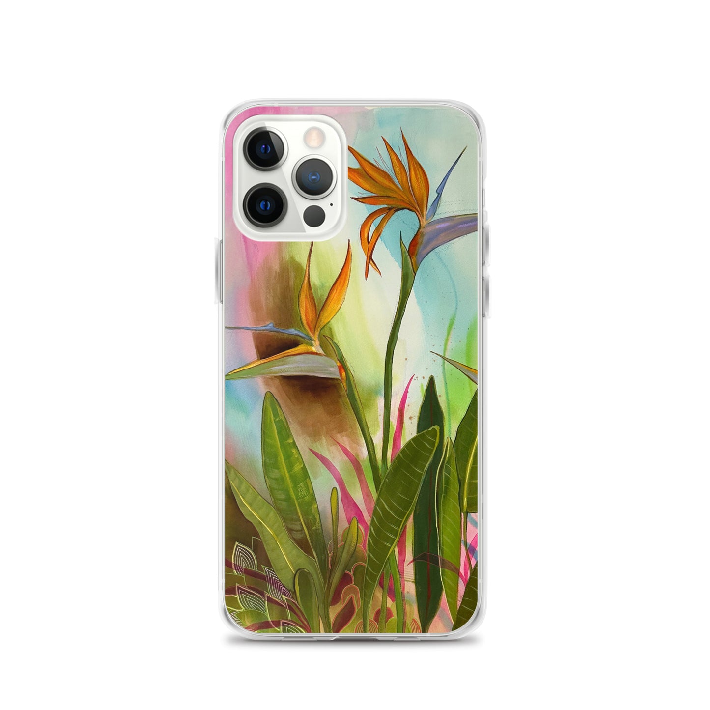 Birds in Paradise Clear Case for iPhone® - Aquamarine Design - Artistic Gifts for Women - Art by Artist Tania Herrera from Aquamarine Design Studio
