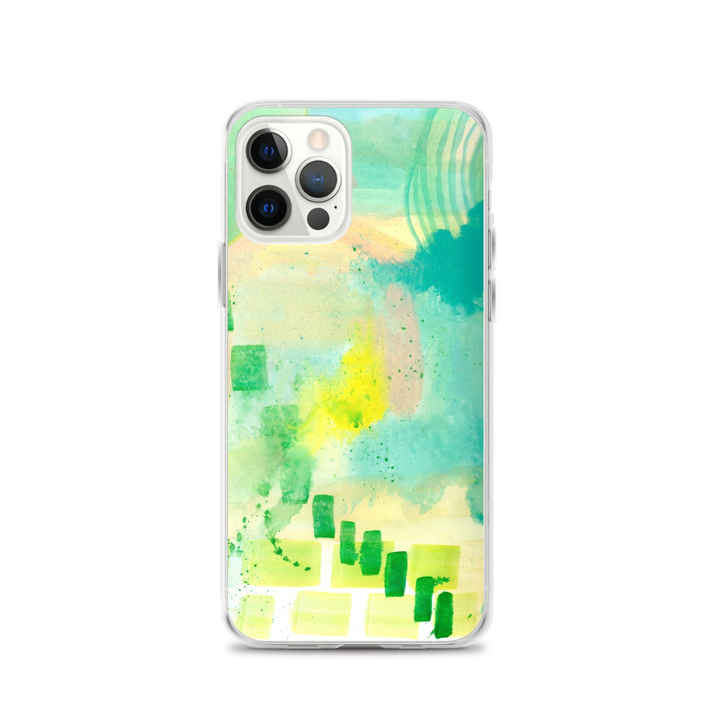Abstract Aqua Clear Case for iPhone® - Aquamarine Design - Artistic Gifts for Women - Art by Artist Tania Herrera from Aquamarine Design Studio