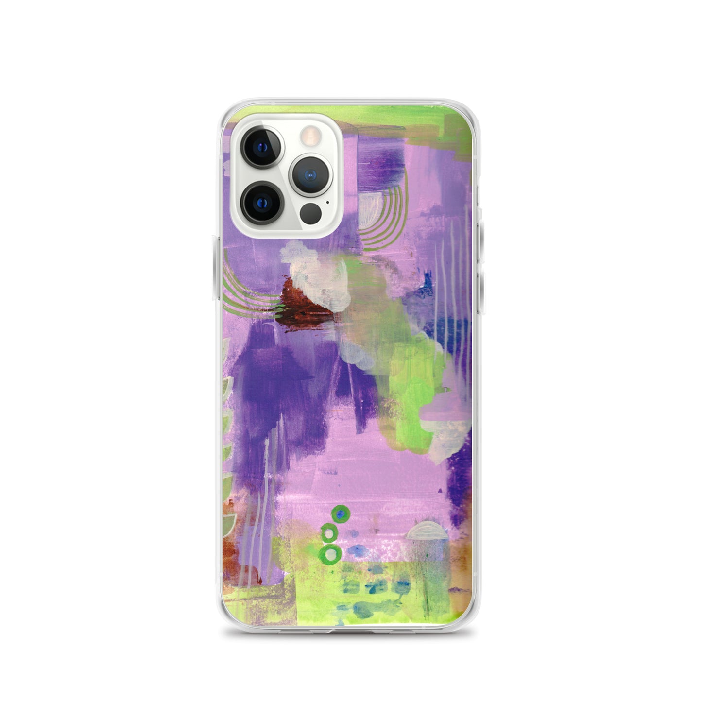 Purple Abstract I Clear Case for iPhone® - Aquamarine Design - Artistic Gifts for Women - Art by Artist Tania Herrera from Aquamarine Design Studio