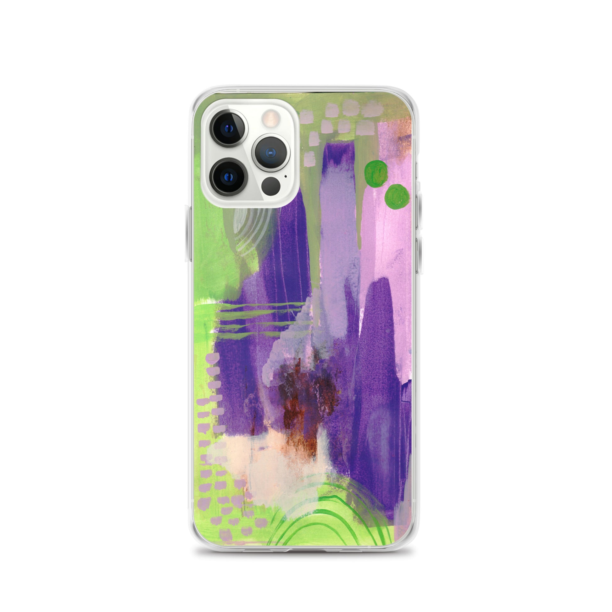 Purple Abstract II Clear Case for iPhone® - Aquamarine Design - Artistic Gifts for Women - Art by Artist Tania Herrera from Aquamarine Design Studio