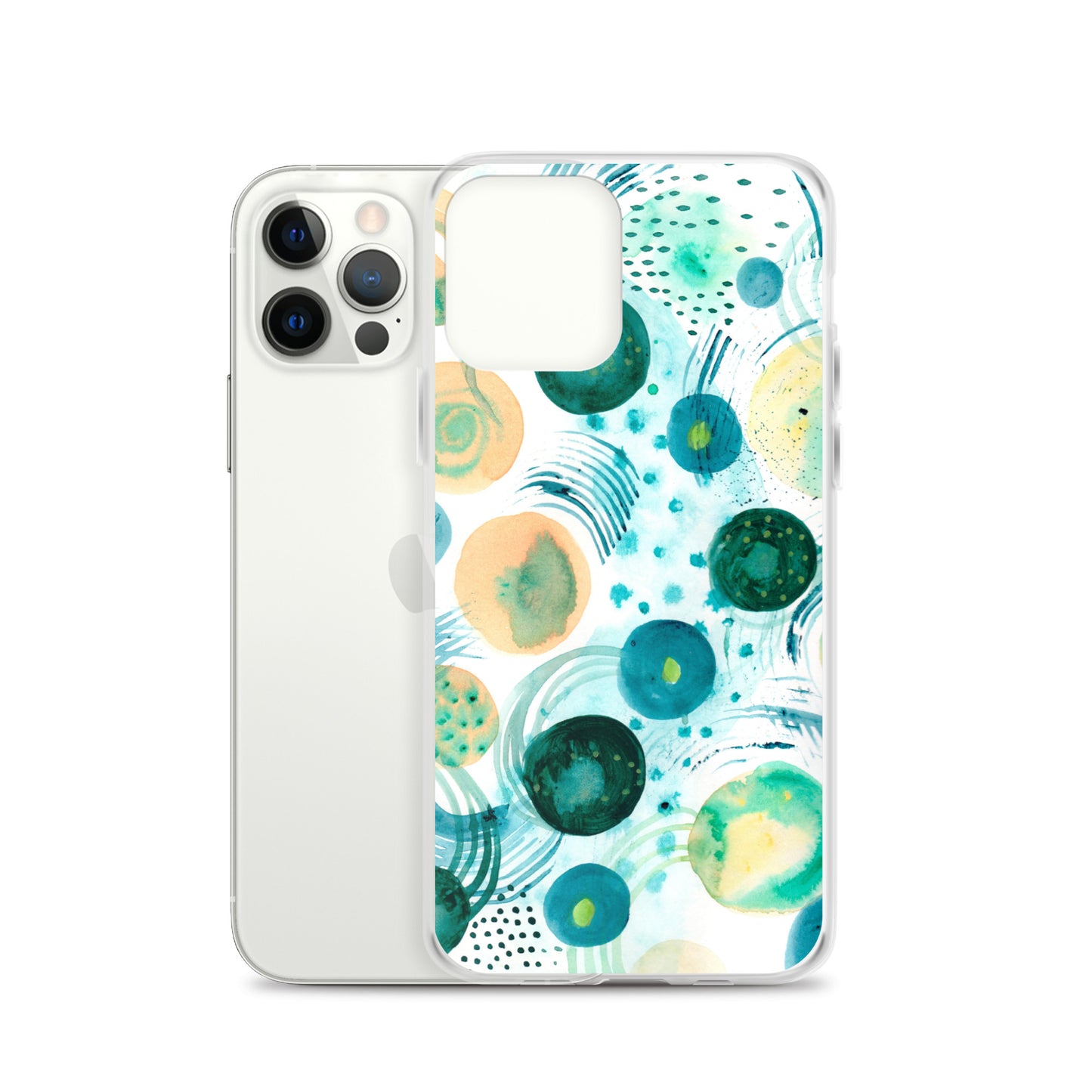 Geometrical Design Clear Case for iPhone® - Aquamarine Design - Artistic Gifts for Women - Art by Artist Tania Herrera from Aquamarine Design Studio