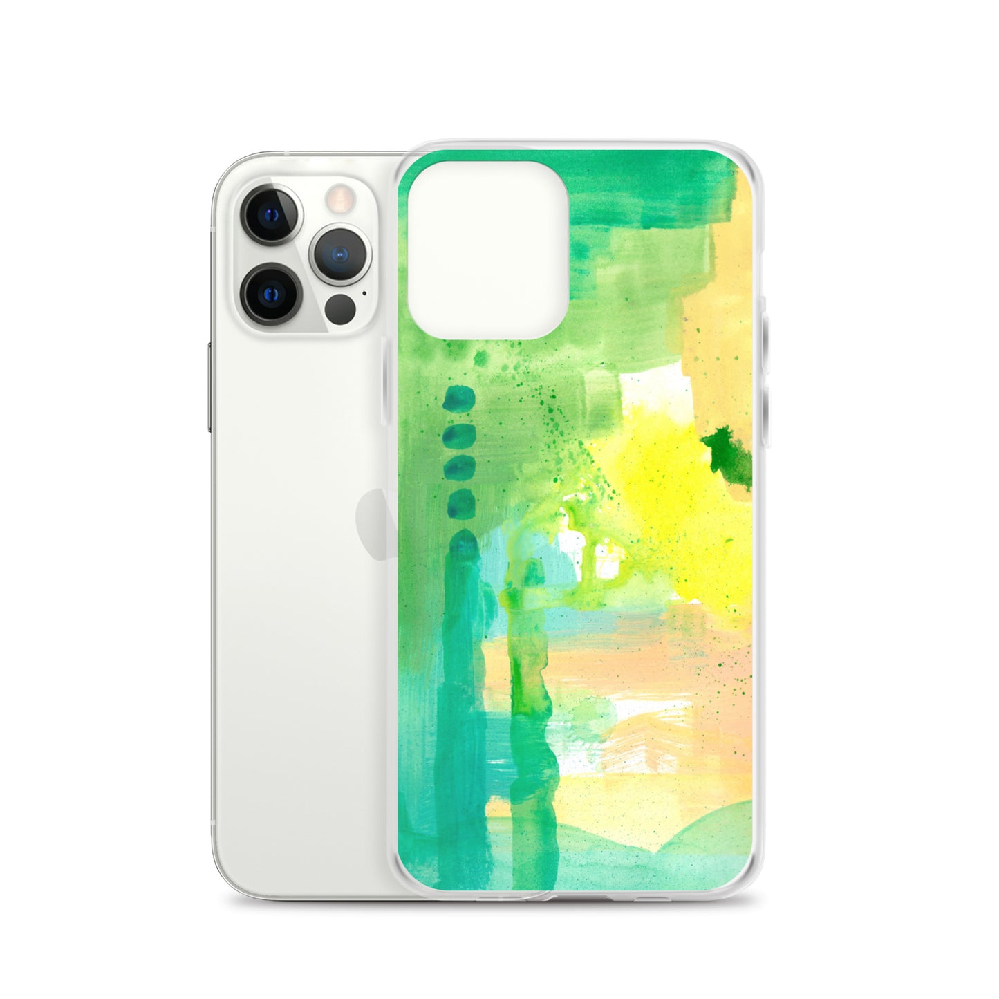 Aqua Abstract Design II Clear Case for iPhone® - Aquamarine Design - Artistic Gifts for Women - Art by Artist Tania Herrera from Aquamarine Design Studio