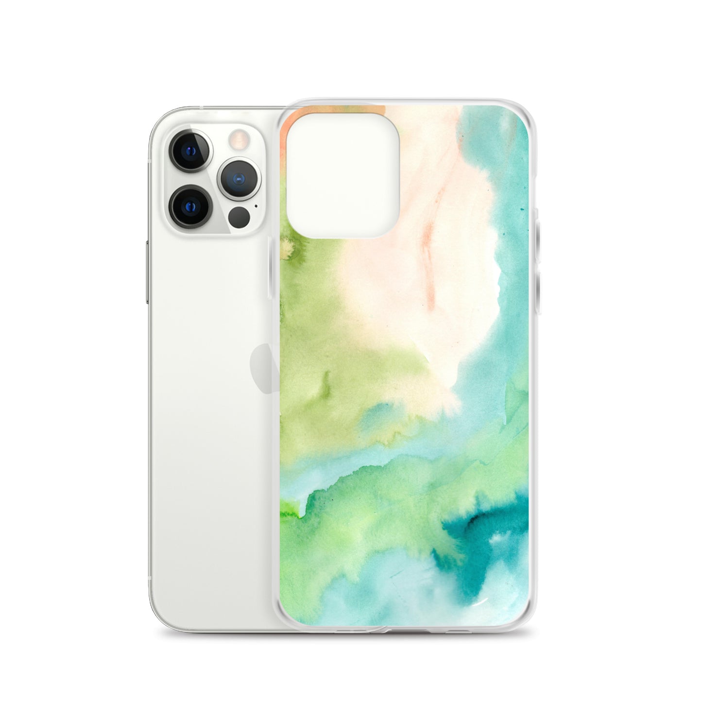 Soft Green Clear Case for iPhone® - Aquamarine Design - Artistic Gifts for Women - Art by Artist Tania Herrera from Aquamarine Design Studio