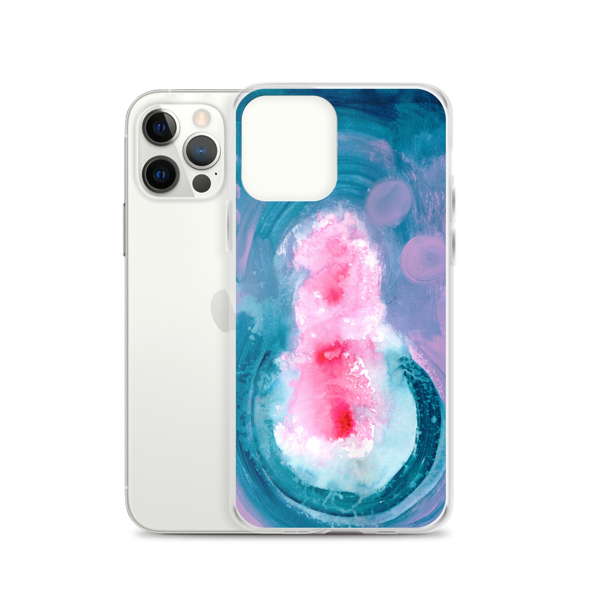 Magical Blue II Clear Case for iPhone® - Aquamarine Design - Artistic Gifts for Women - Art by Artist Tania Herrera from Aquamarine Design Studio