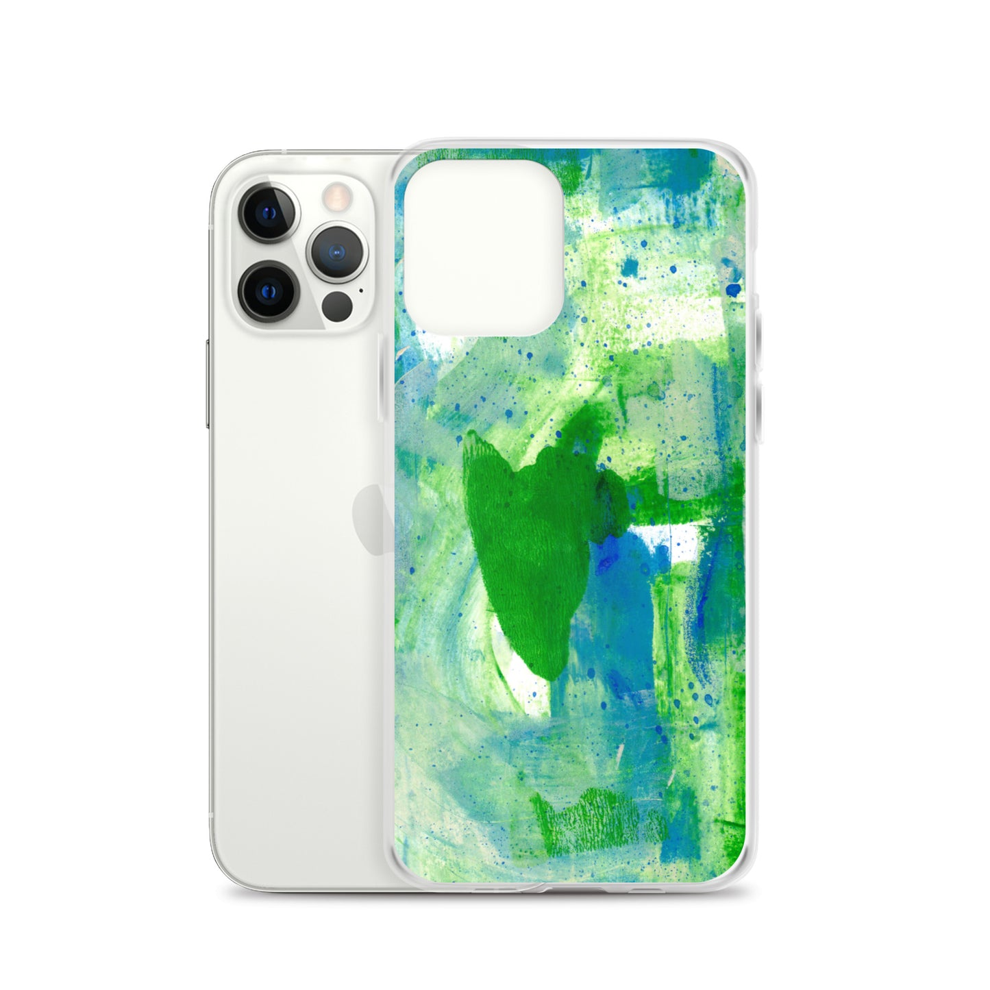 Green Mist Clear Case for iPhone® - Aquamarine Design - Artistic Gifts for Women - Art by Artist Tania Herrera from Aquamarine Design Studio