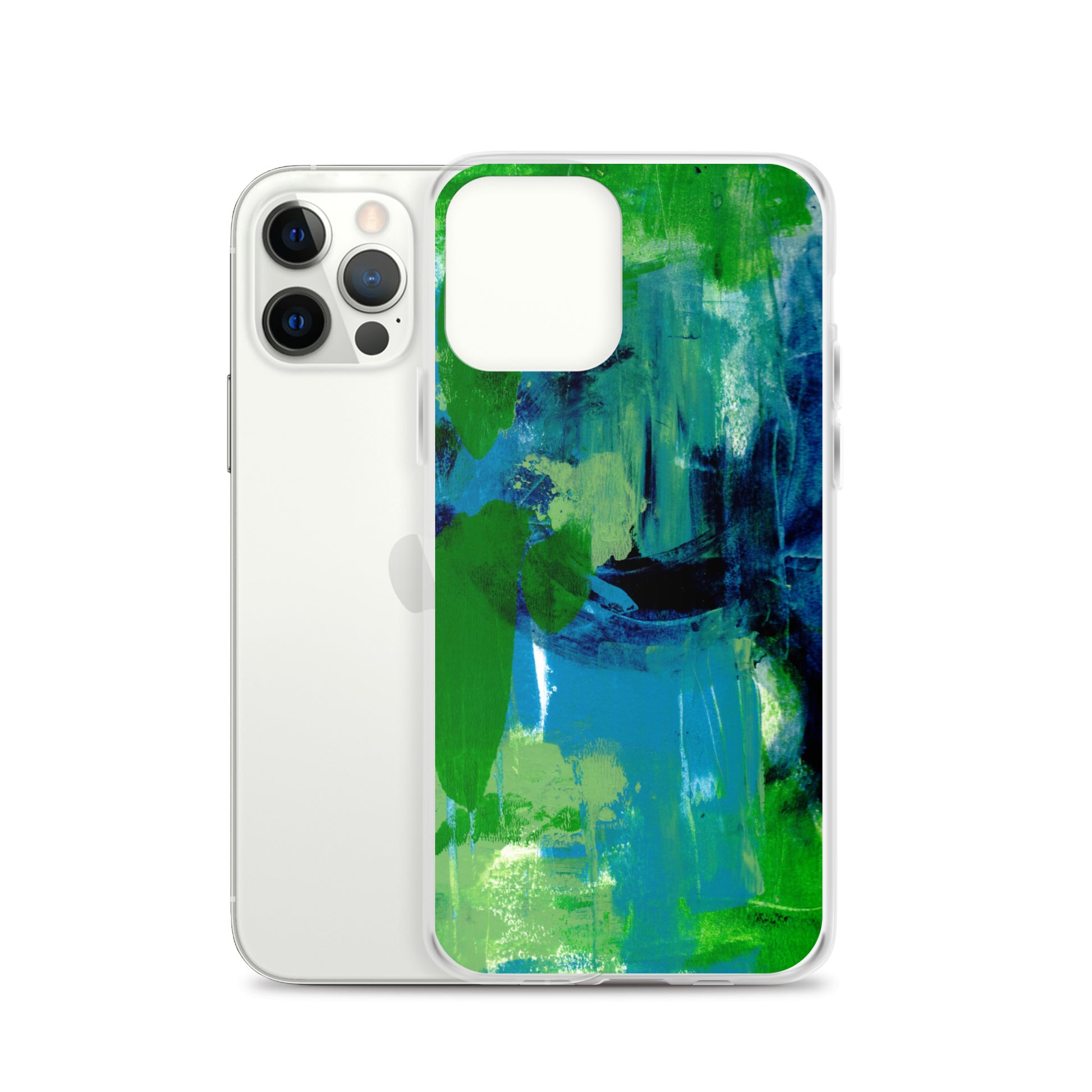 Cool Colors Clear Case for iPhone® - Aquamarine Design - Artistic Gifts for Women - Art by Artist Tania Herrera from Aquamarine Design Studio