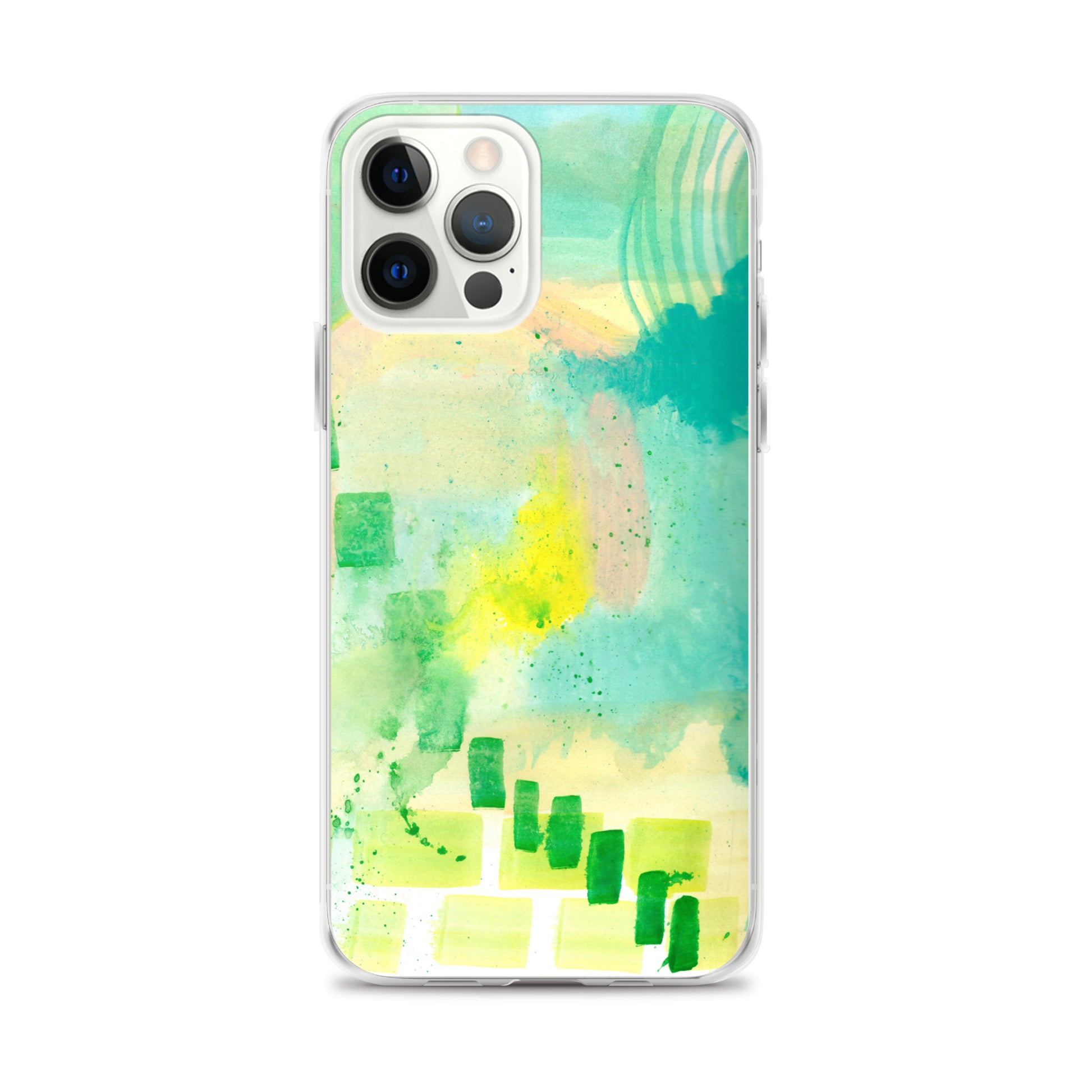 Abstract Aqua Clear Case for iPhone® - Aquamarine Design - Artistic Gifts for Women - Art by Artist Tania Herrera from Aquamarine Design Studio