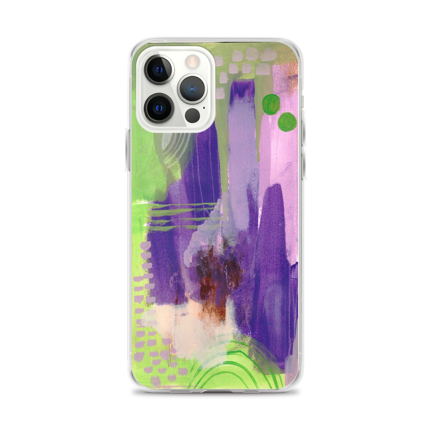 Purple Abstract II Clear Case for iPhone® - Aquamarine Design - Artistic Gifts for Women - Art by Artist Tania Herrera from Aquamarine Design Studio
