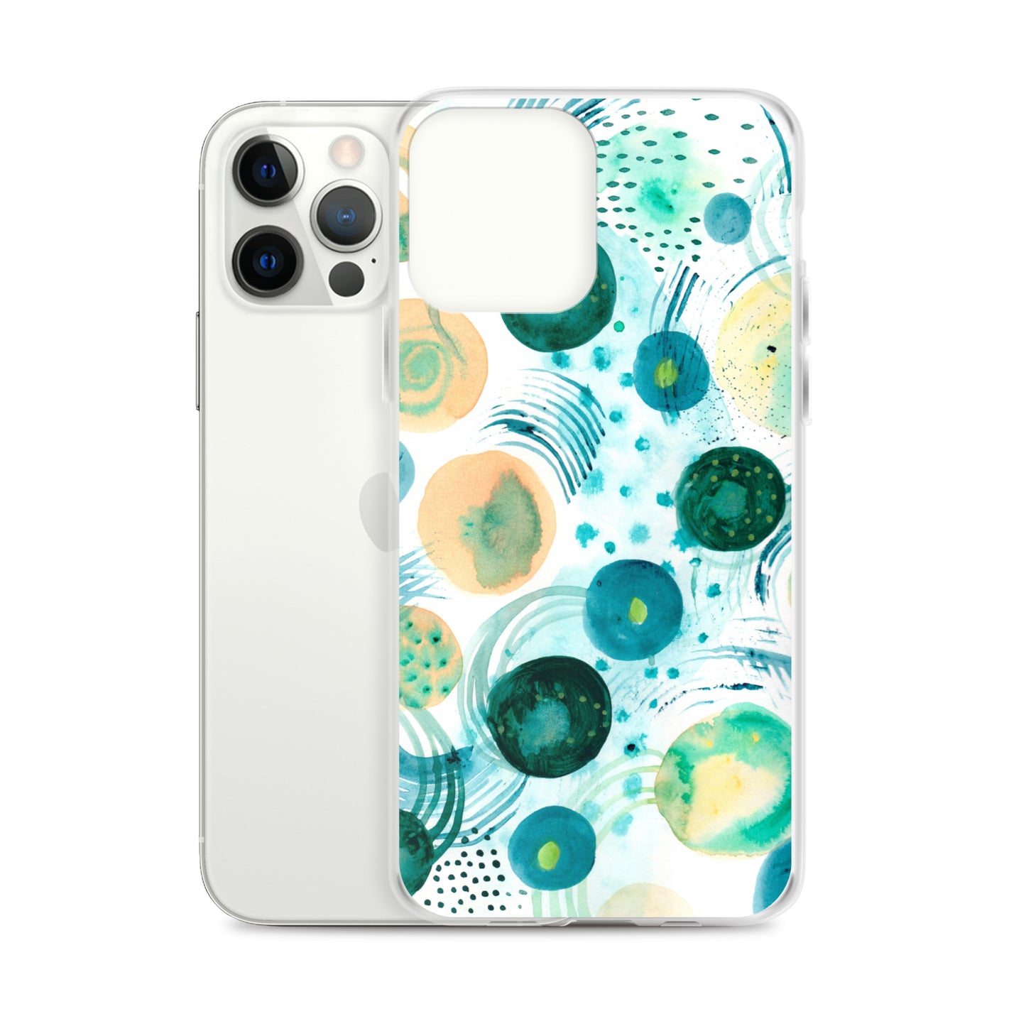 Geometrical Design Clear Case for iPhone® - Aquamarine Design - Artistic Gifts for Women - Art by Artist Tania Herrera from Aquamarine Design Studio