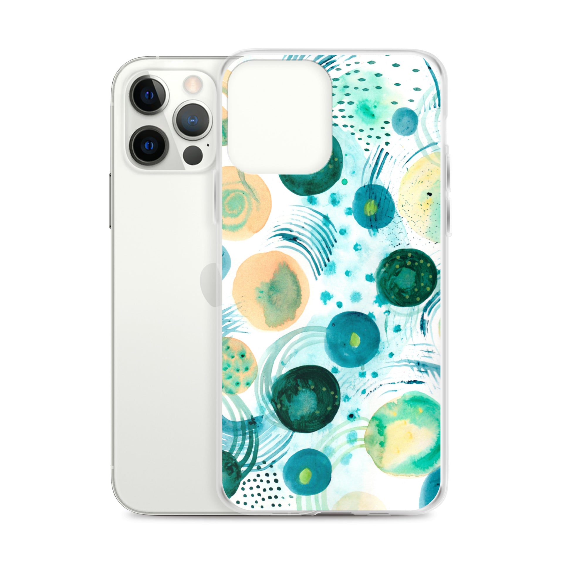 Geometrical Design Clear Case for iPhone® - Aquamarine Design - Artistic Gifts for Women - Art by Artist Tania Herrera from Aquamarine Design Studio