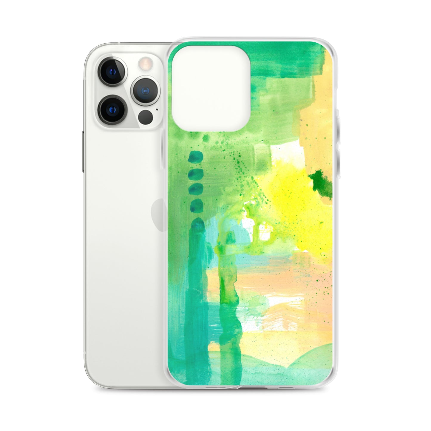 Aqua Abstract Design II Clear Case for iPhone® - Aquamarine Design - Artistic Gifts for Women - Art by Artist Tania Herrera from Aquamarine Design Studio