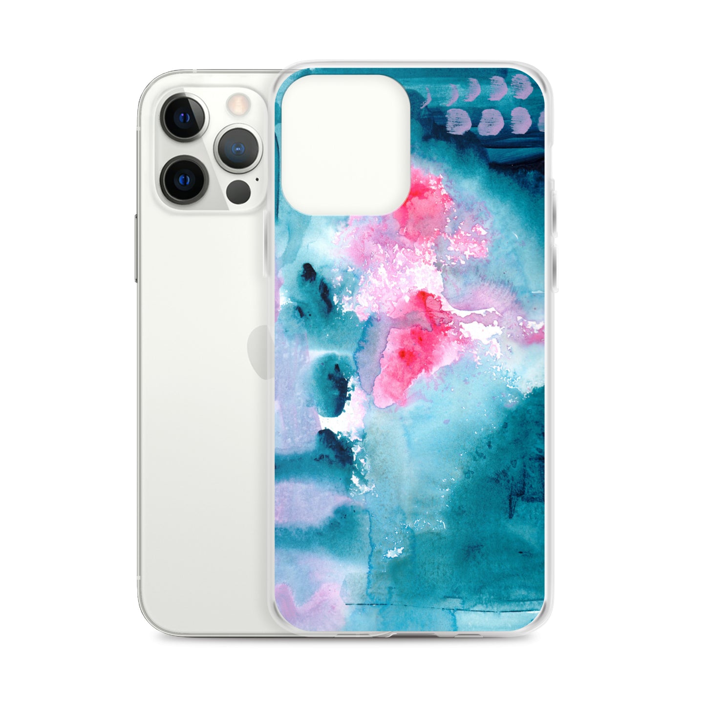 Magical Blue I Clear Case for iPhone® - Aquamarine Design - Artistic Gifts for Women - Art by Artist Tania Herrera from Aquamarine Design Studio