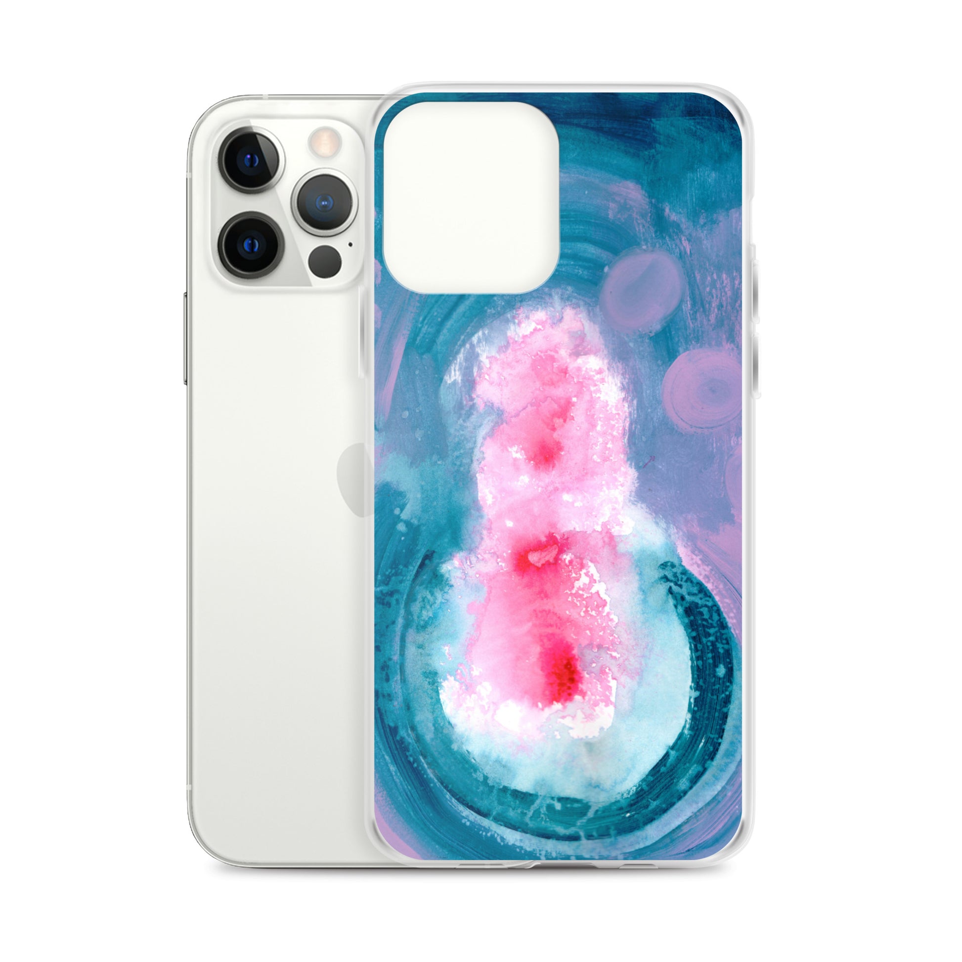 Magical Blue II Clear Case for iPhone® - Aquamarine Design - Artistic Gifts for Women - Art by Artist Tania Herrera from Aquamarine Design Studio