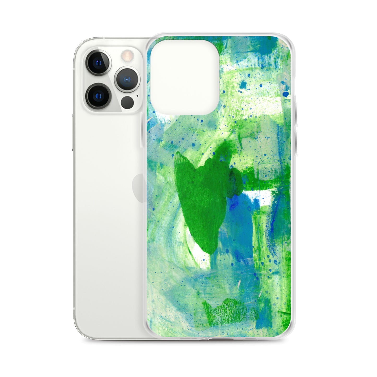 Green Mist Clear Case for iPhone® - Aquamarine Design - Artistic Gifts for Women - Art by Artist Tania Herrera from Aquamarine Design Studio