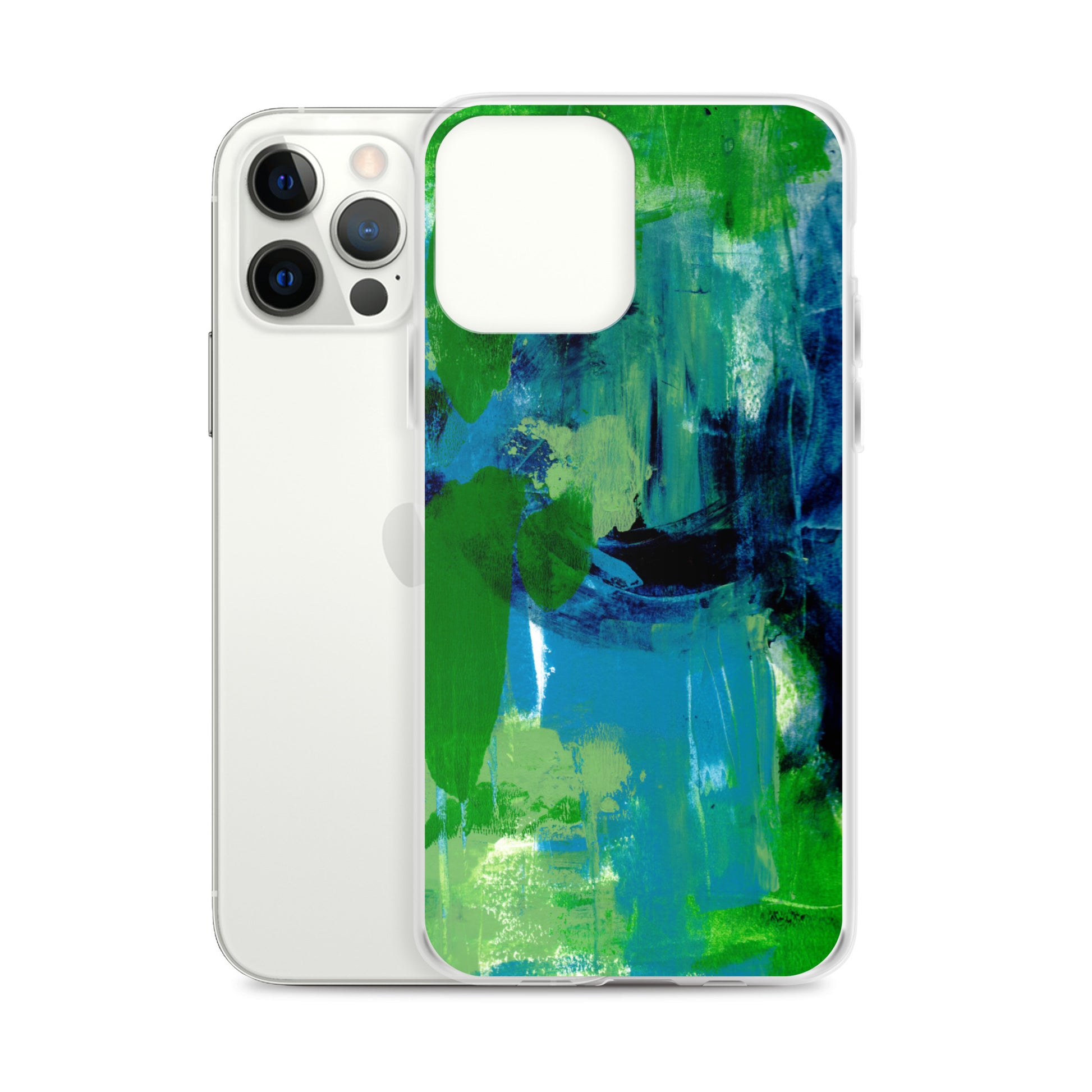 Cool Colors Clear Case for iPhone® - Aquamarine Design - Artistic Gifts for Women - Art by Artist Tania Herrera from Aquamarine Design Studio