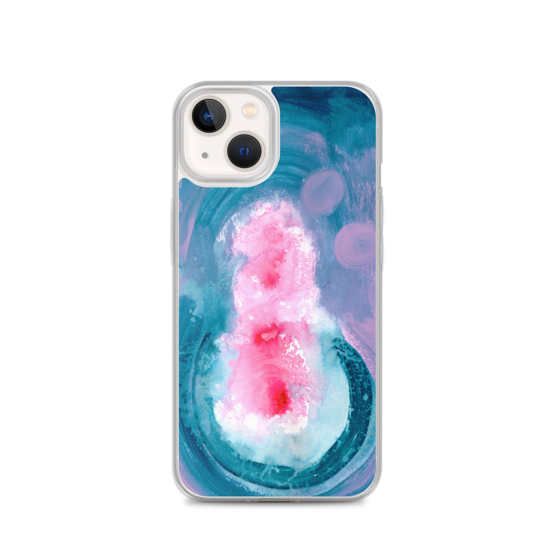 Magical Blue II Clear Case for iPhone® - Aquamarine Design - Artistic Gifts for Women - Art by Artist Tania Herrera from Aquamarine Design Studio