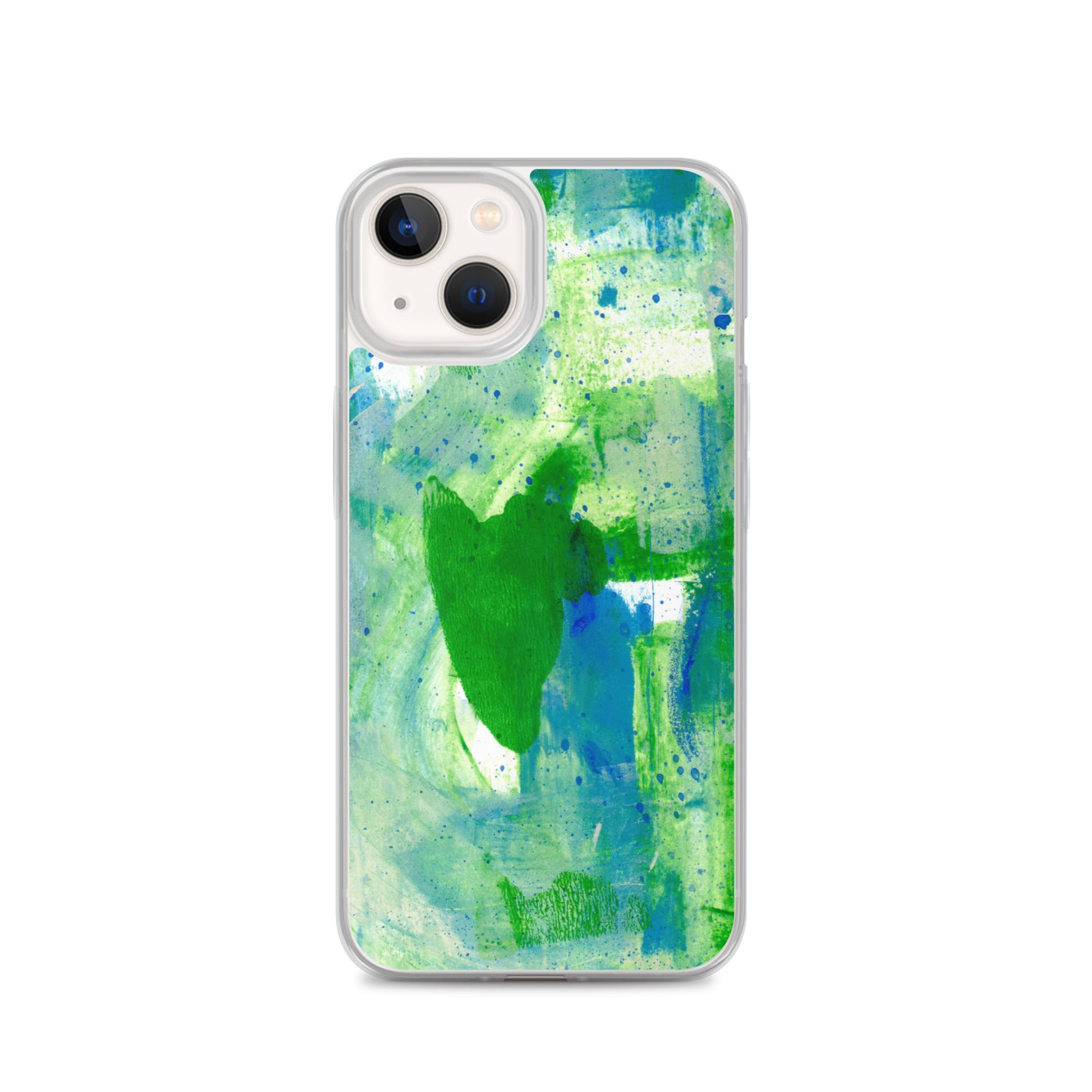 Green Mist Clear Case for iPhone® - Aquamarine Design - Artistic Gifts for Women - Art by Artist Tania Herrera from Aquamarine Design Studio