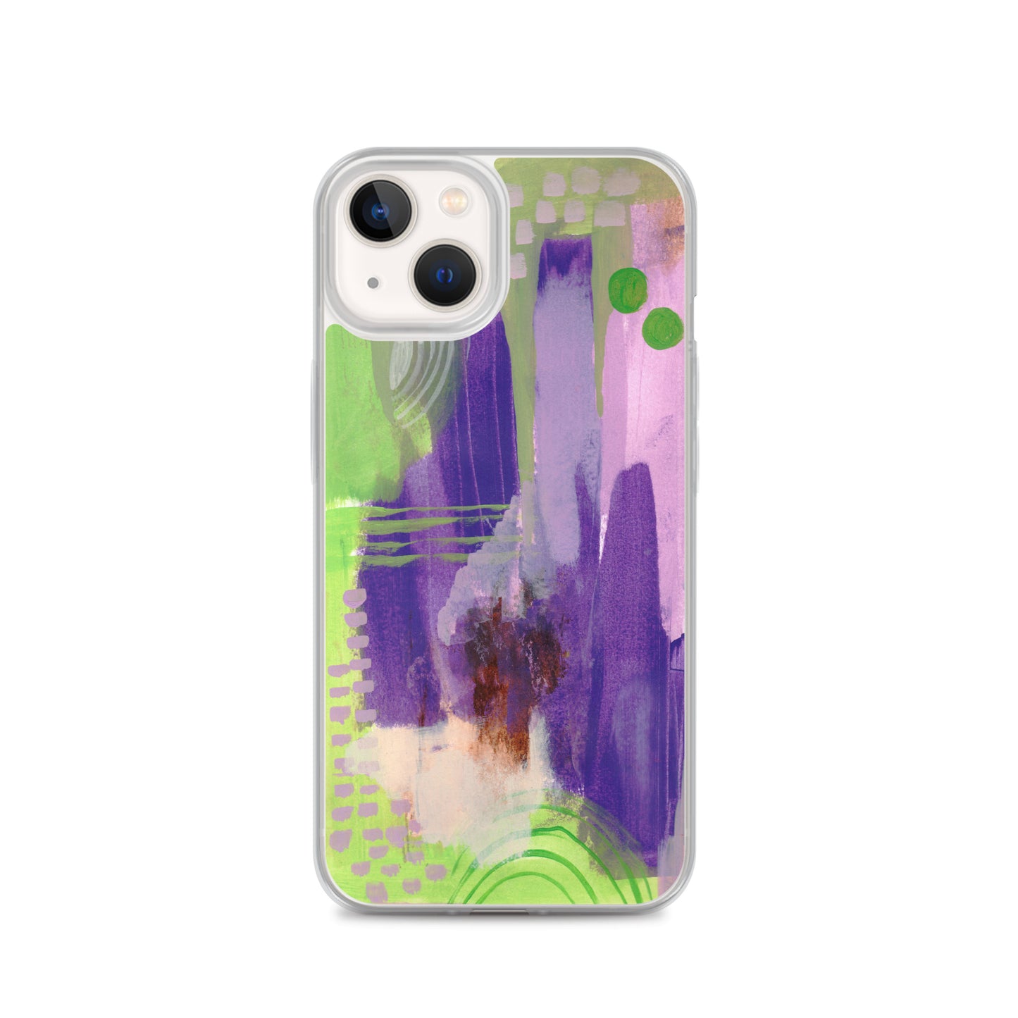 Purple Abstract II Clear Case for iPhone® - Aquamarine Design - Artistic Gifts for Women - Art by Artist Tania Herrera from Aquamarine Design Studio
