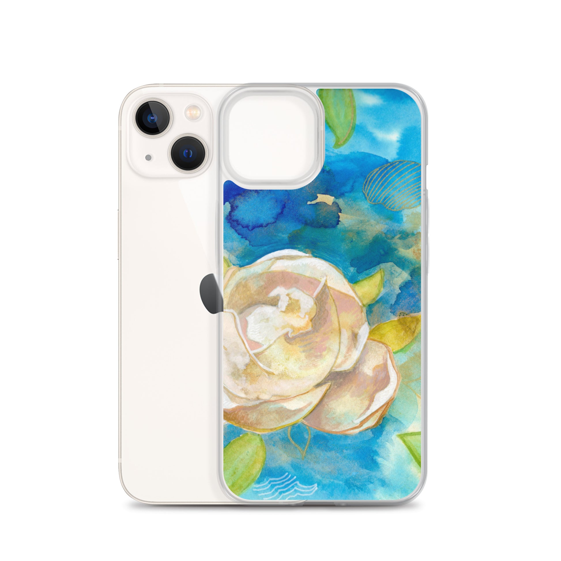Clear Case for iPhone® - Aquamarine Design - Artistic Gifts for Women - Art by Artist Tania Herrera from Aquamarine Design Studio
