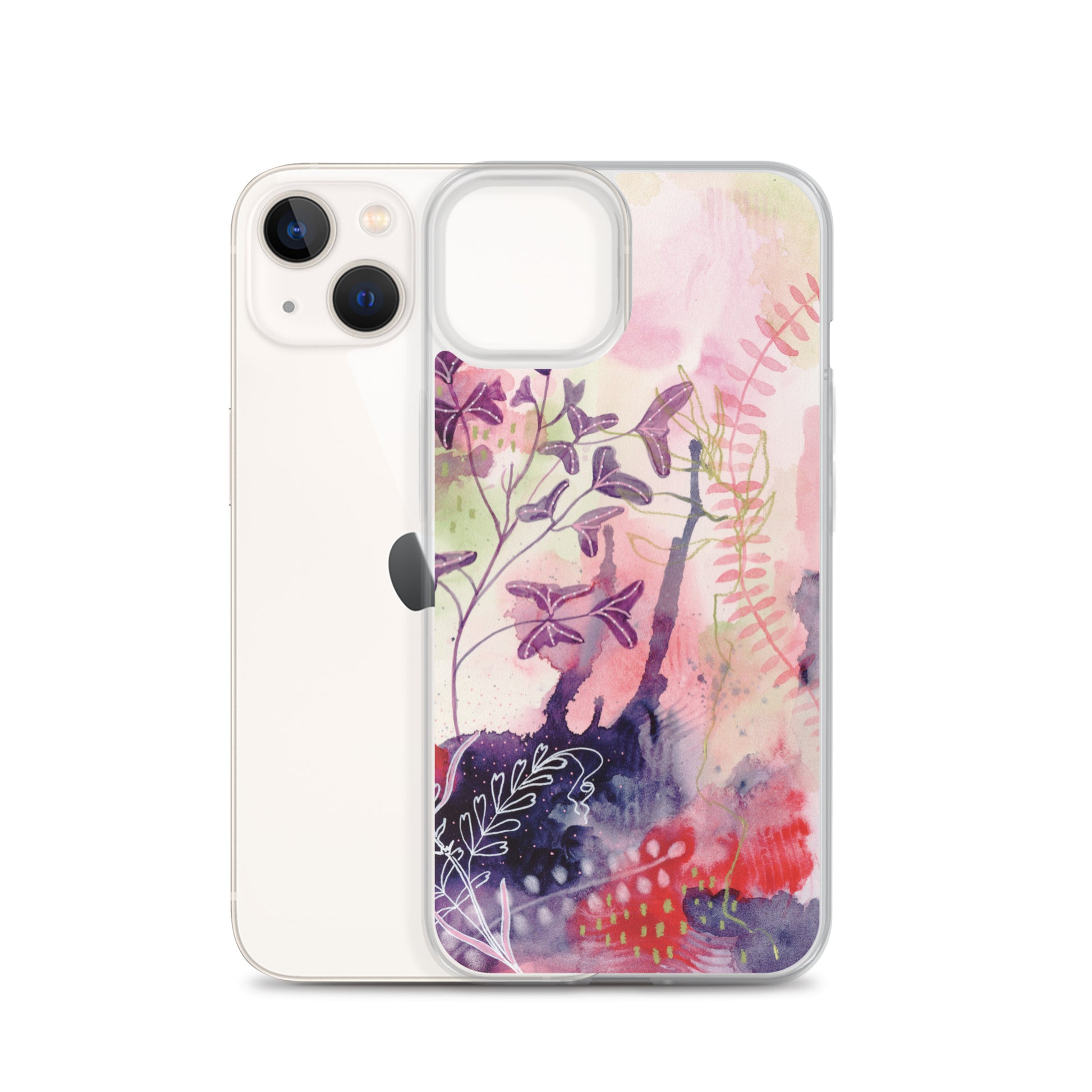 Playful Clear Case for iPhone® - Aquamarine Design - Artistic Gifts for Women - Art by Artist Tania Herrera from Aquamarine Design Studio