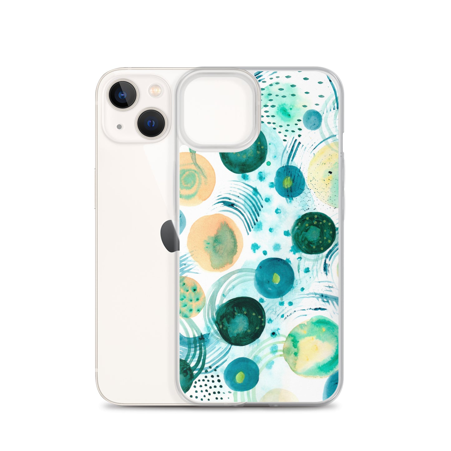 Geometrical Design Clear Case for iPhone® - Aquamarine Design - Artistic Gifts for Women - Art by Artist Tania Herrera from Aquamarine Design Studio