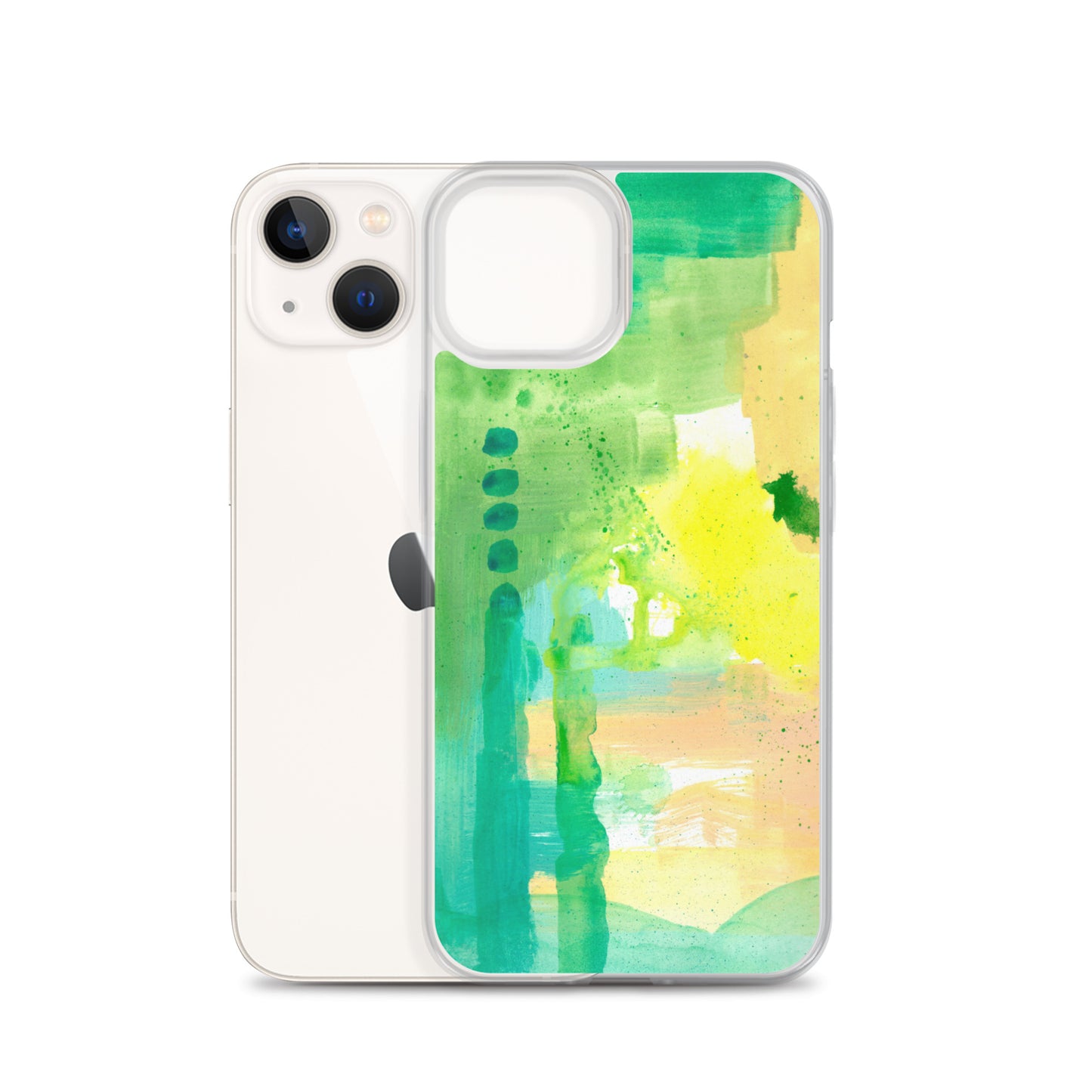 Aqua Abstract Design II Clear Case for iPhone® - Aquamarine Design - Artistic Gifts for Women - Art by Artist Tania Herrera from Aquamarine Design Studio