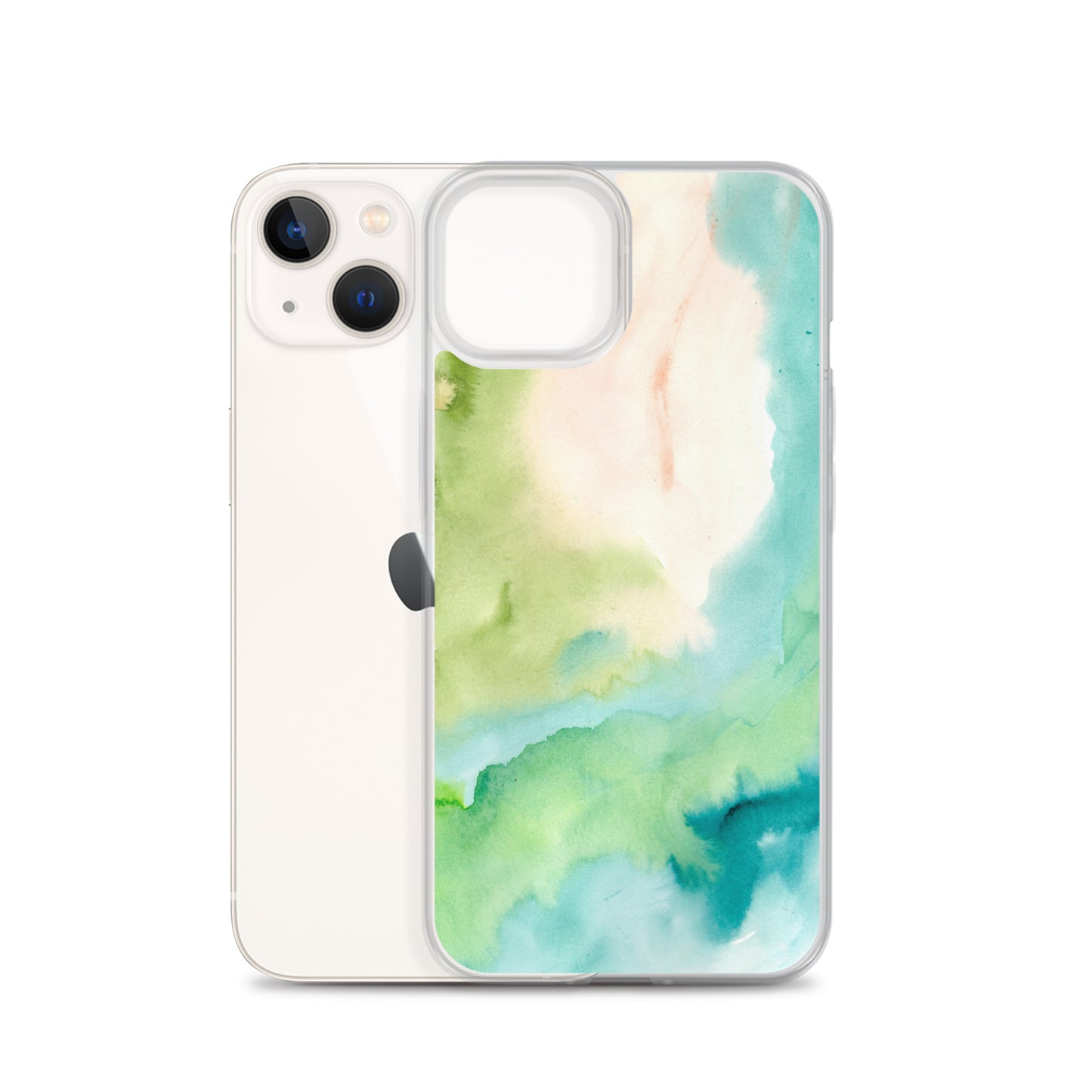 Soft Green Clear Case for iPhone® - Aquamarine Design - Artistic Gifts for Women - Art by Artist Tania Herrera from Aquamarine Design Studio