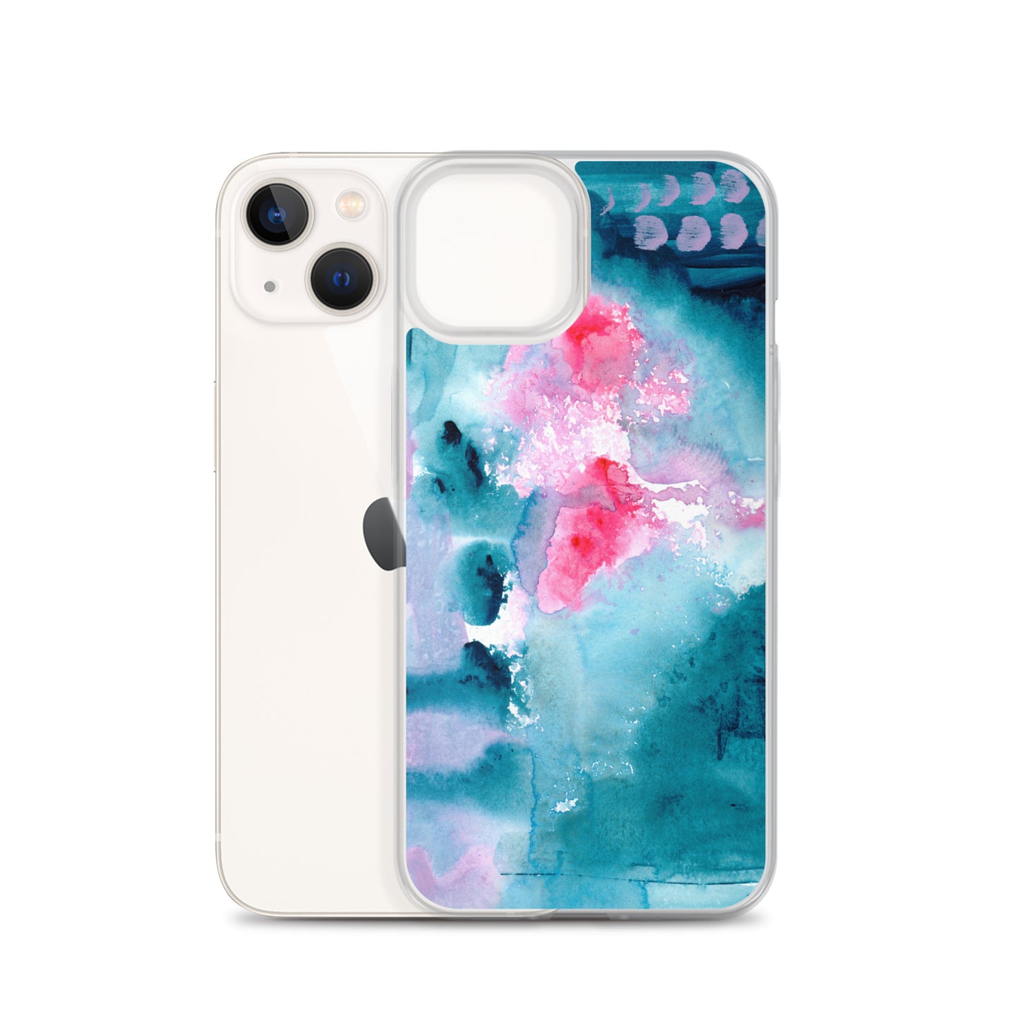 Magical Blue I Clear Case for iPhone® - Aquamarine Design - Artistic Gifts for Women - Art by Artist Tania Herrera from Aquamarine Design Studio