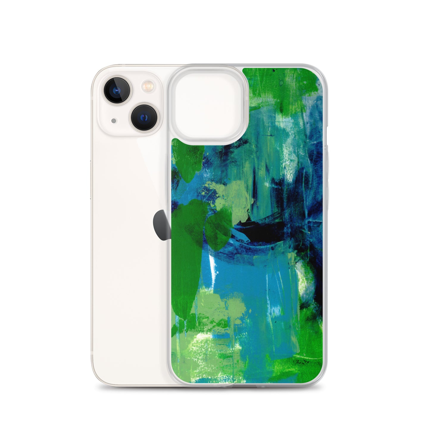 Cool Colors Clear Case for iPhone® - Aquamarine Design - Artistic Gifts for Women - Art by Artist Tania Herrera from Aquamarine Design Studio