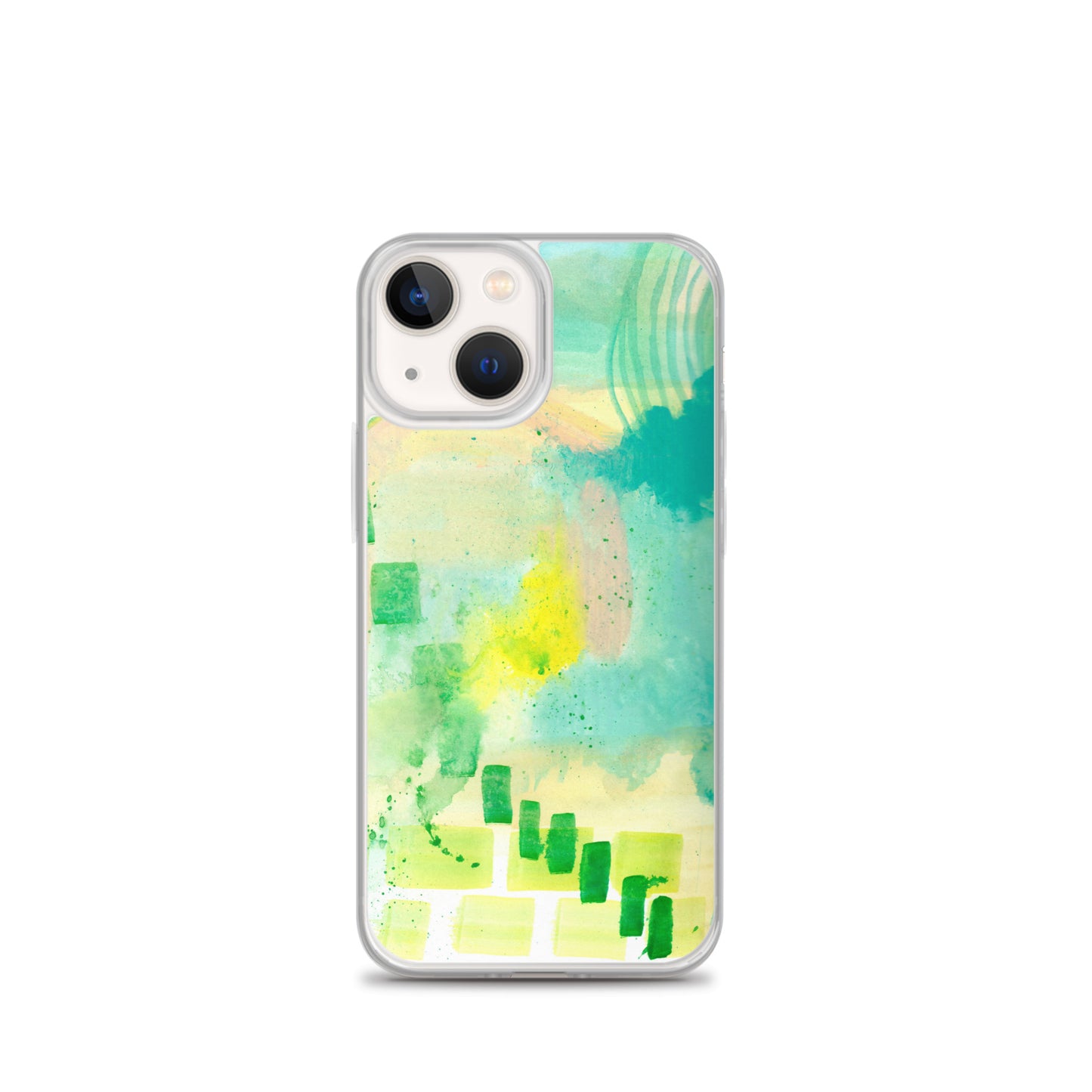 Abstract Aqua Clear Case for iPhone® - Aquamarine Design - Artistic Gifts for Women - Art by Artist Tania Herrera from Aquamarine Design Studio