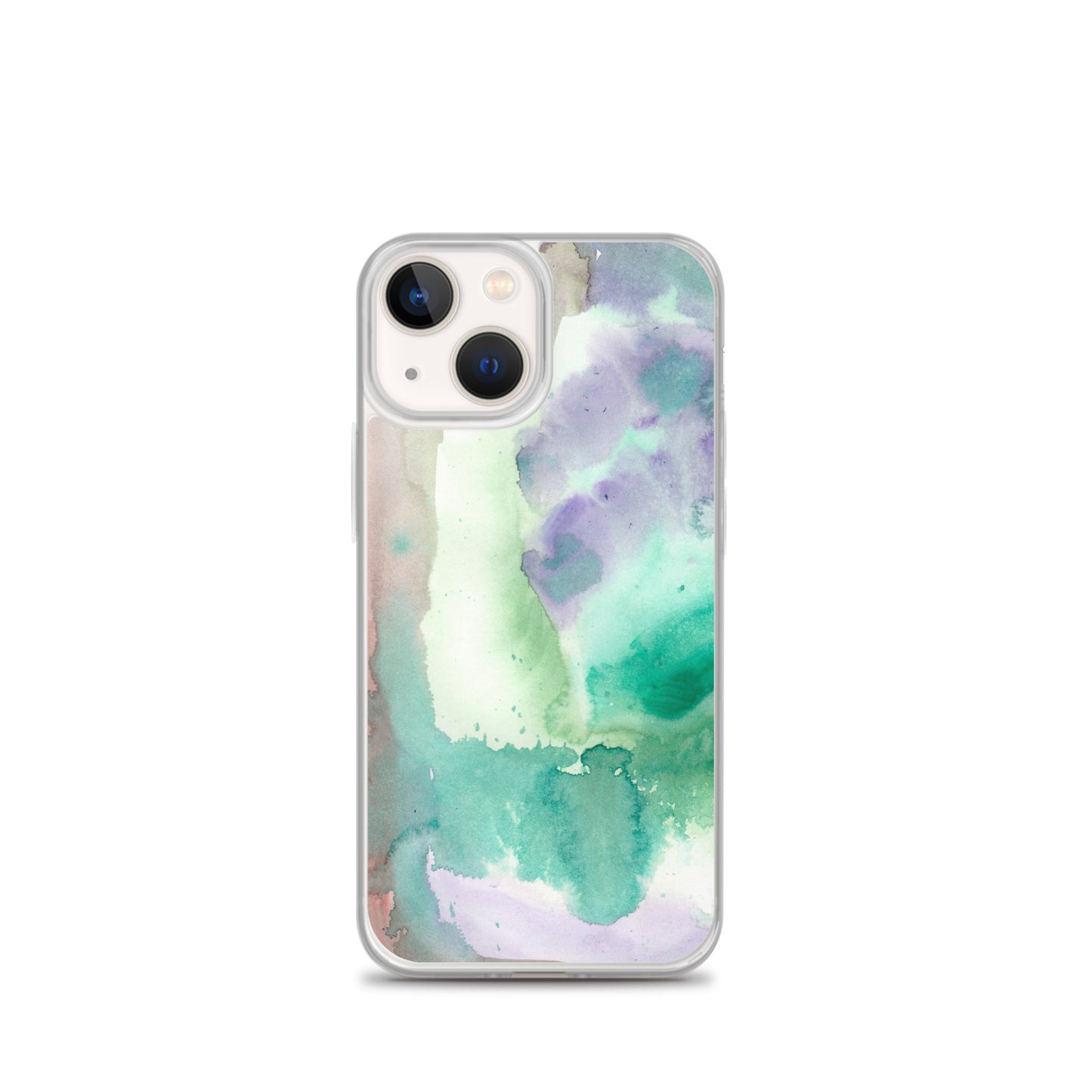 Purple and Green Abstract Clear Case for iPhone® - Aquamarine Design - Artistic Gifts for Women - Art by Artist Tania Herrera from Aquamarine Design Studio