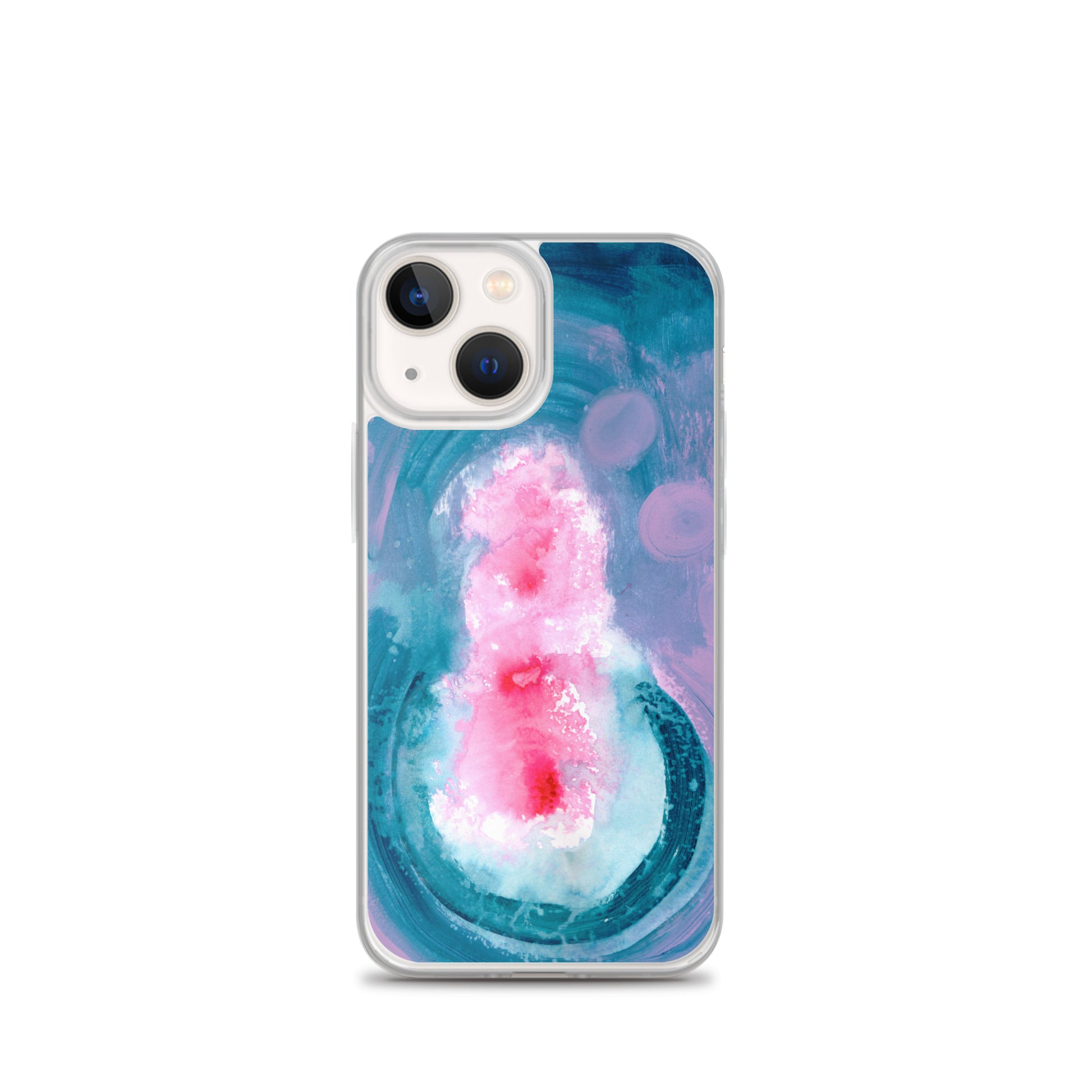 Magical Blue II Clear Case for iPhone® - Aquamarine Design - Artistic Gifts for Women - Art by Artist Tania Herrera from Aquamarine Design Studio