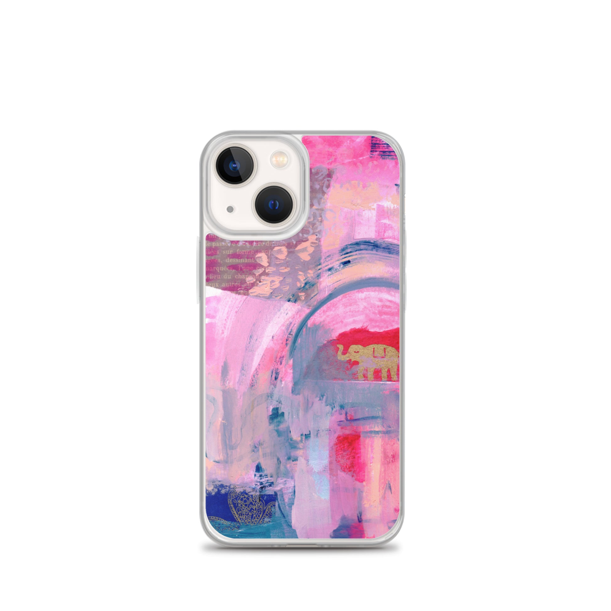 Collage Design Clear Case for iPhone® - Aquamarine Design - Artistic Gifts for Women - Art by Artist Tania Herrera from Aquamarine Design Studio