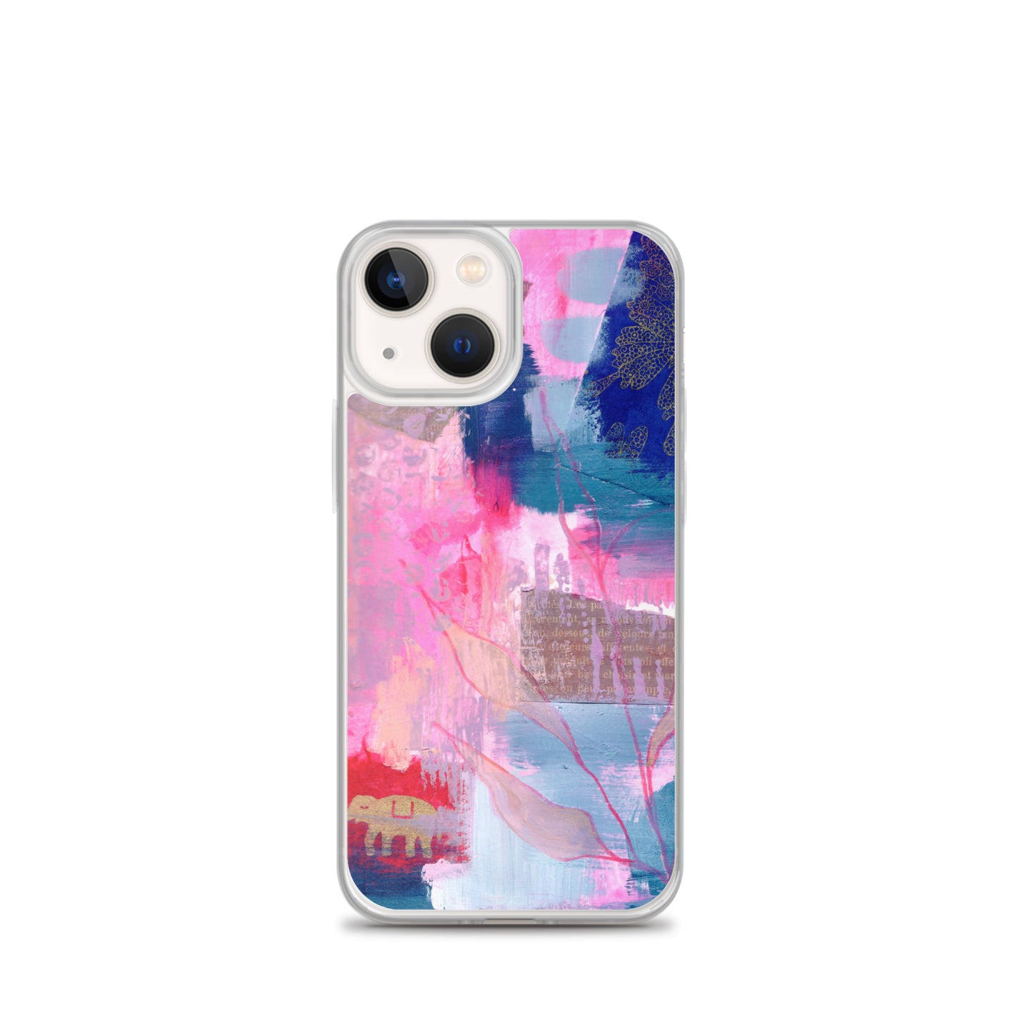Collage Design Clear Case for iPhone® - Aquamarine Design - Artistic Gifts for Women - Art by Artist Tania Herrera from Aquamarine Design Studio
