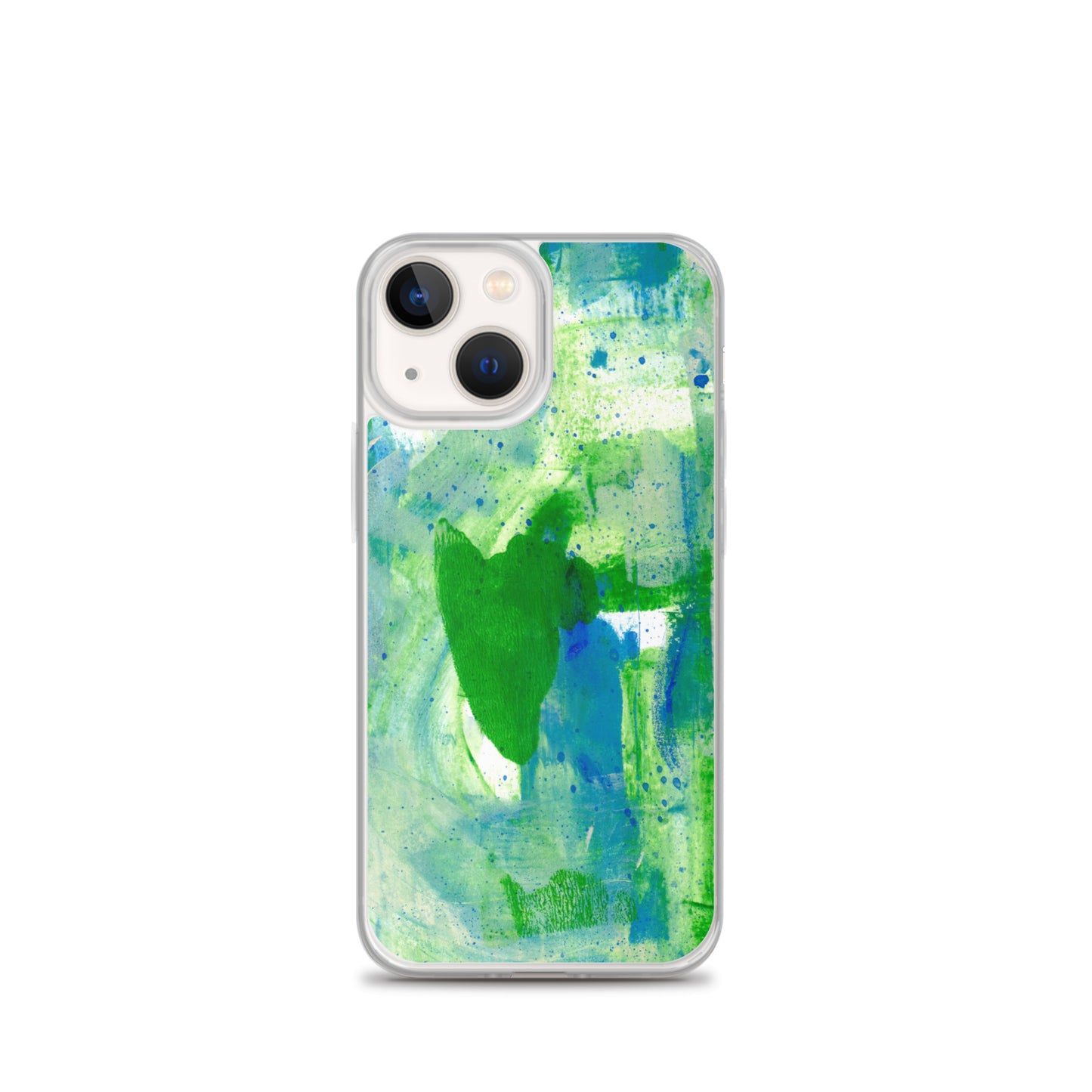Green Mist Clear Case for iPhone® - Aquamarine Design - Artistic Gifts for Women - Art by Artist Tania Herrera from Aquamarine Design Studio